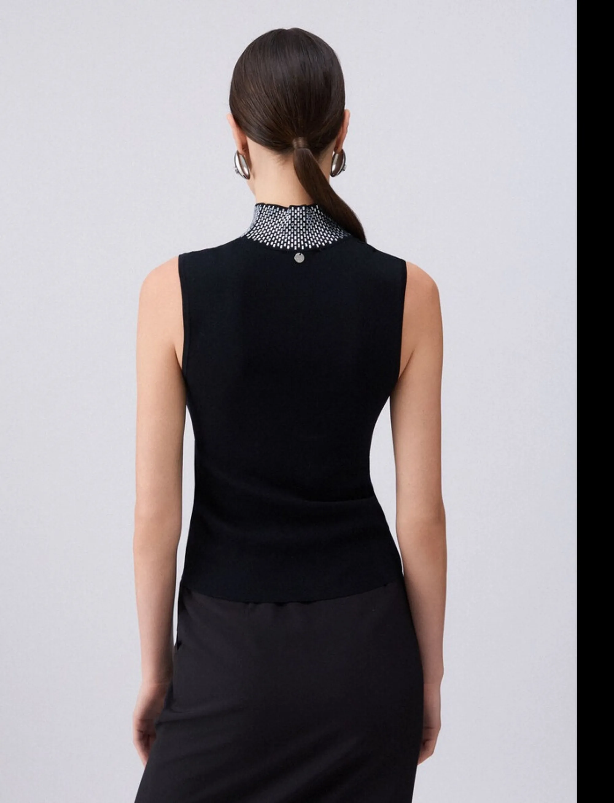 Liujo Jeans Top Nero Wa6221Ms55N 173467