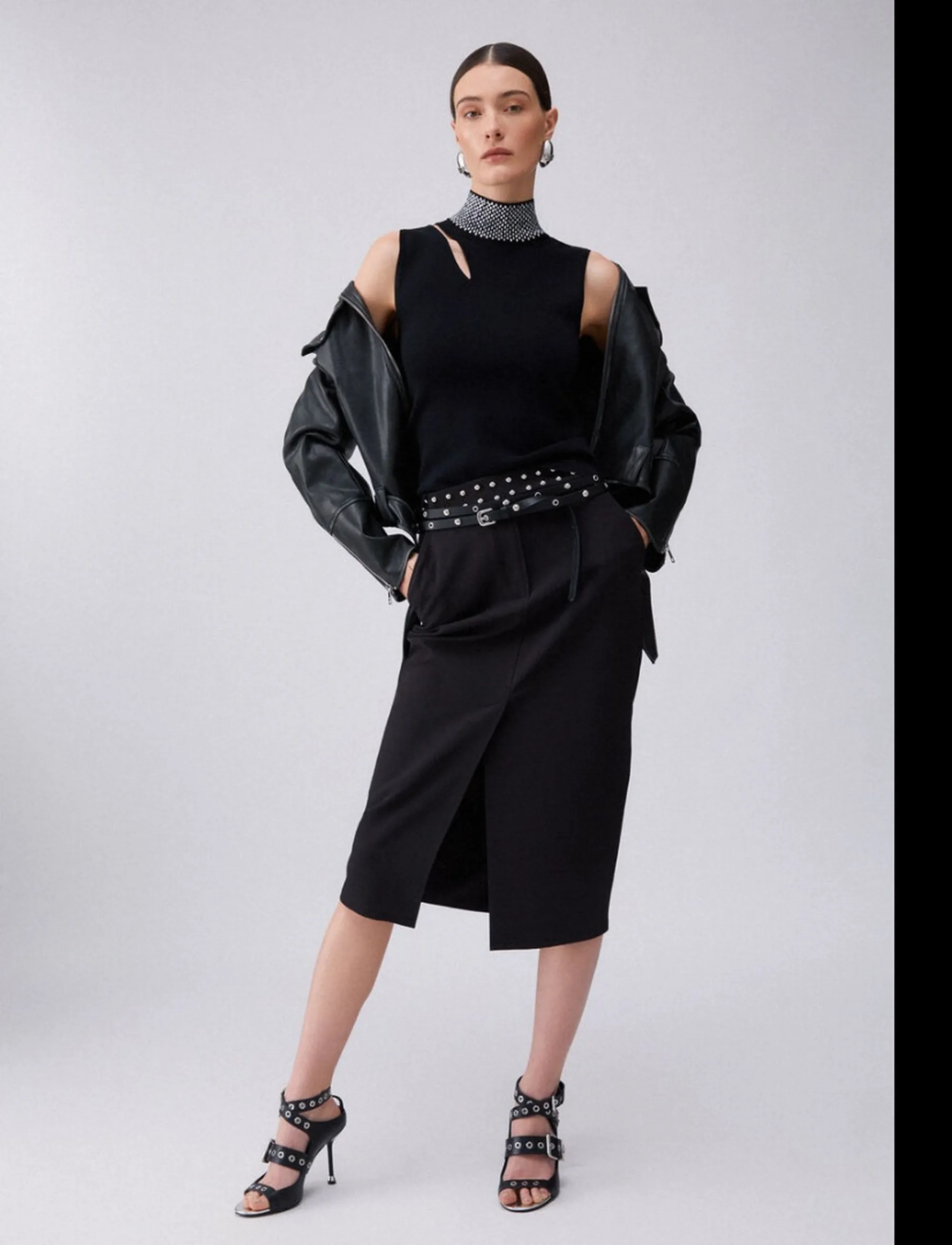 Liujo Jeans Top Nero Wa6221Ms55N 173468