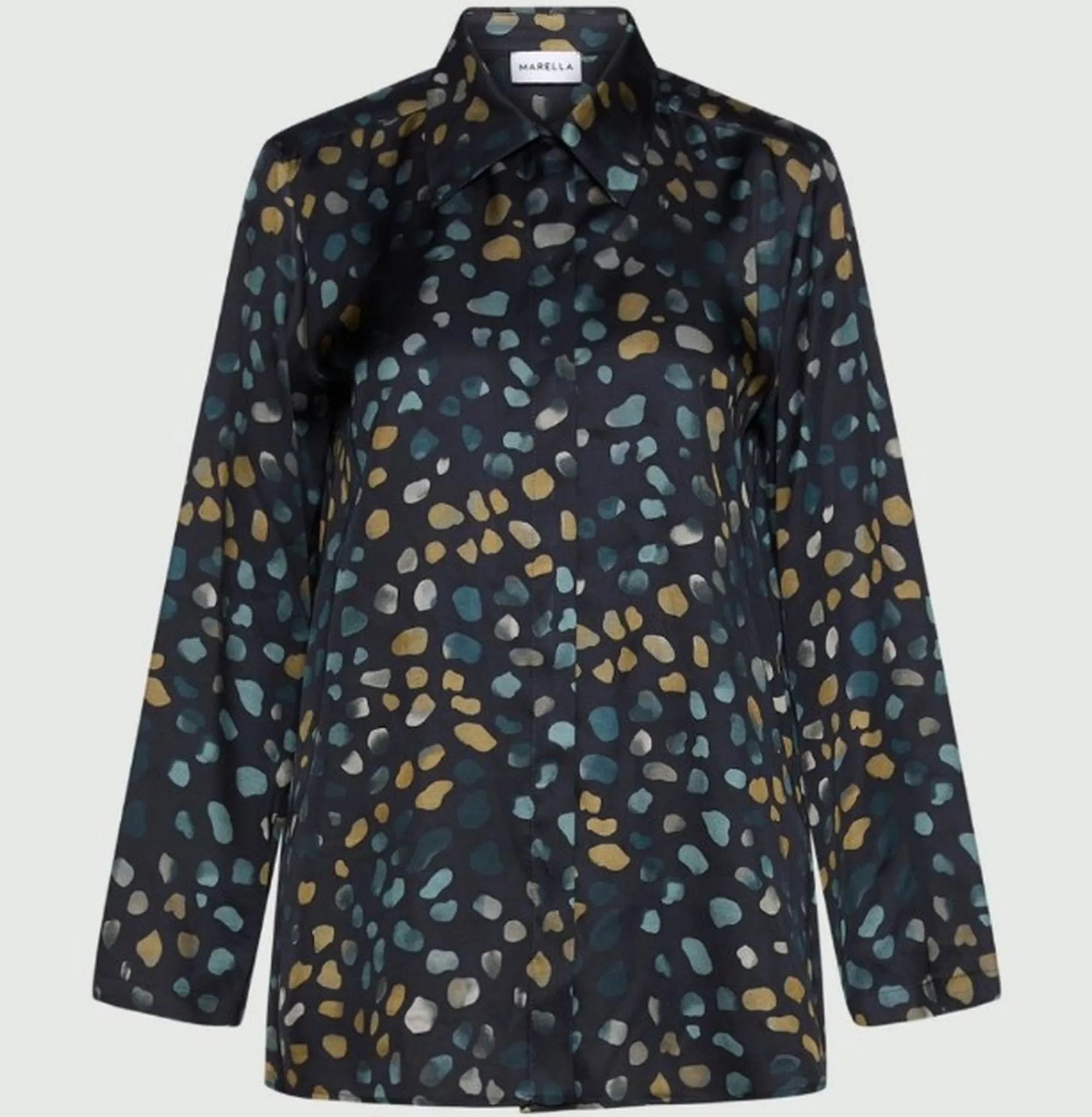Marella Camicia Mllballata Blu 2623116161 190920
