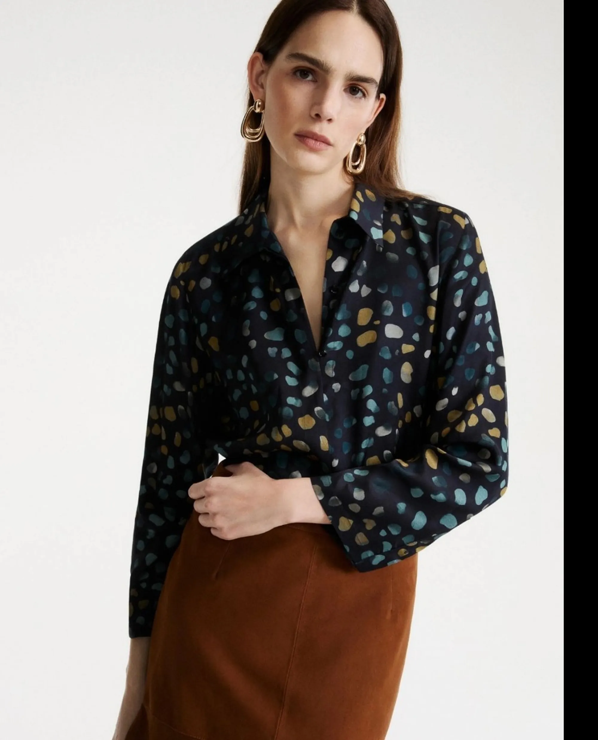 Marella Camicia Mllballata Blu 2623116161 190923