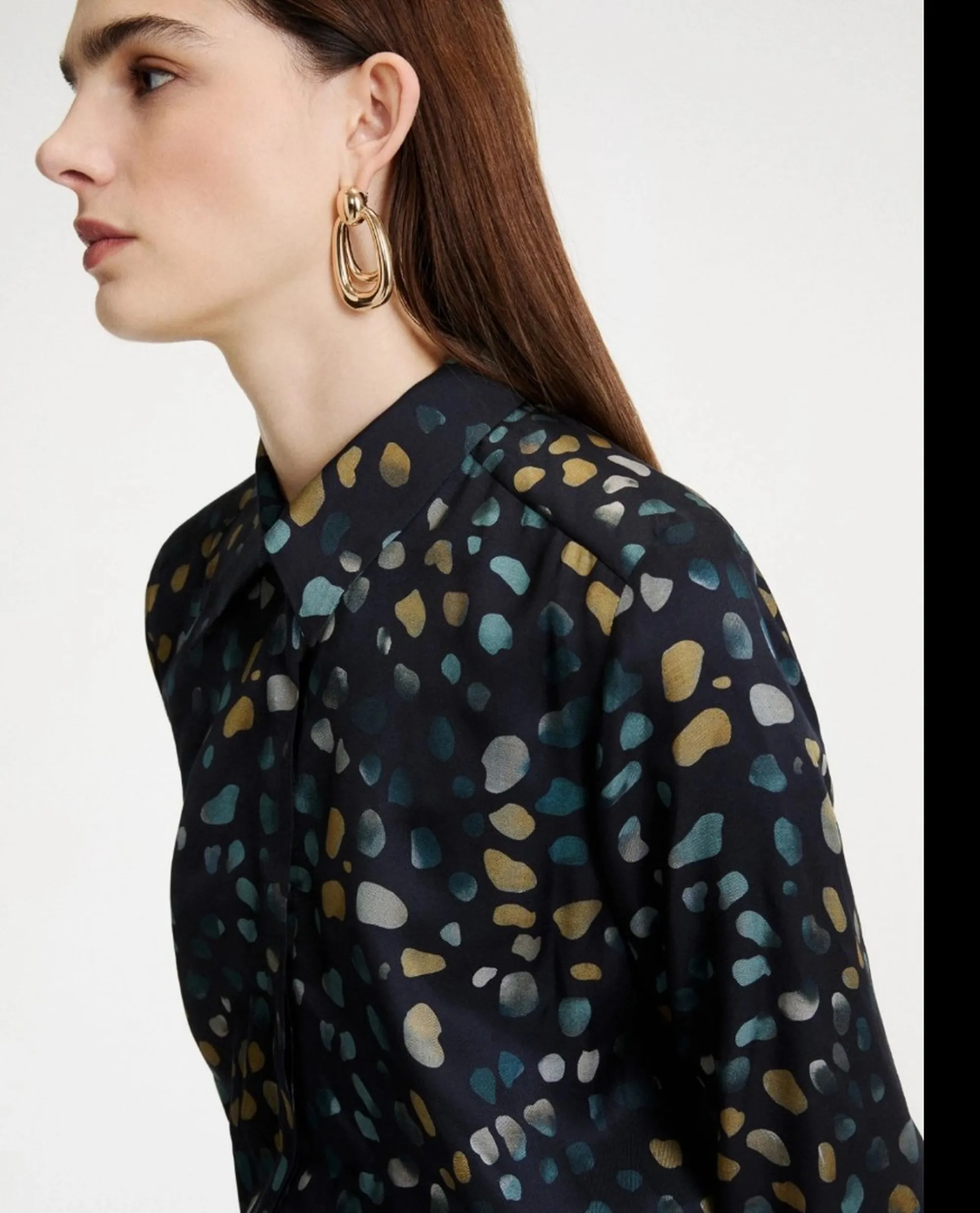 Marella Camicia Mllballata Blu 2623116161 190924