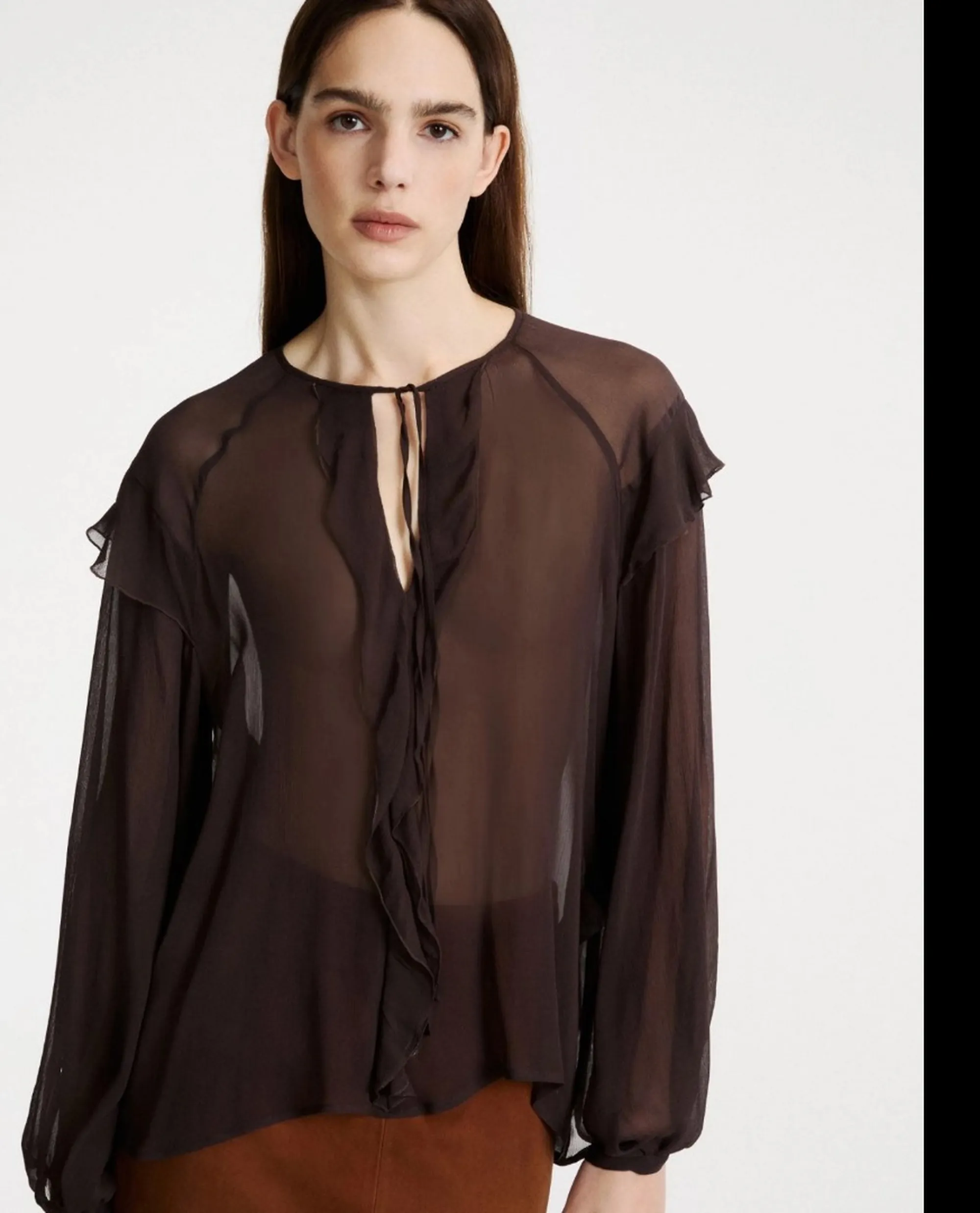 Marella Camicia Mllgela Marrone 2623116061 190868