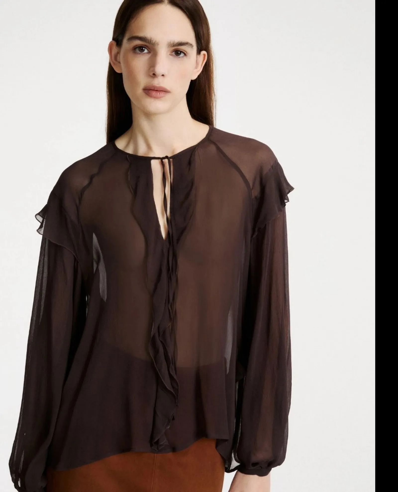 Marella Camicia Mllgela Marrone 2623116061 190868