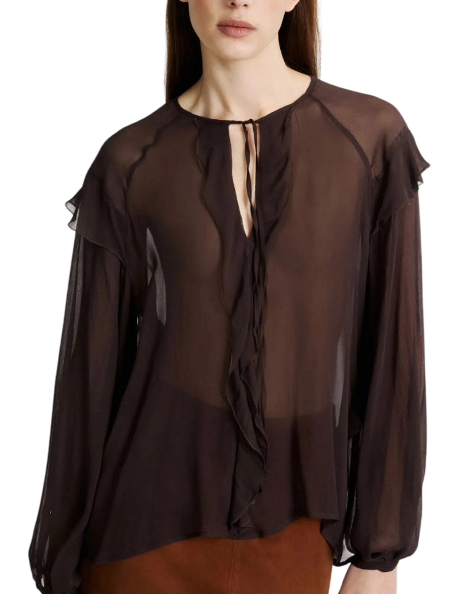 Marella Camicia Mllgela Marrone 2623116061 194929