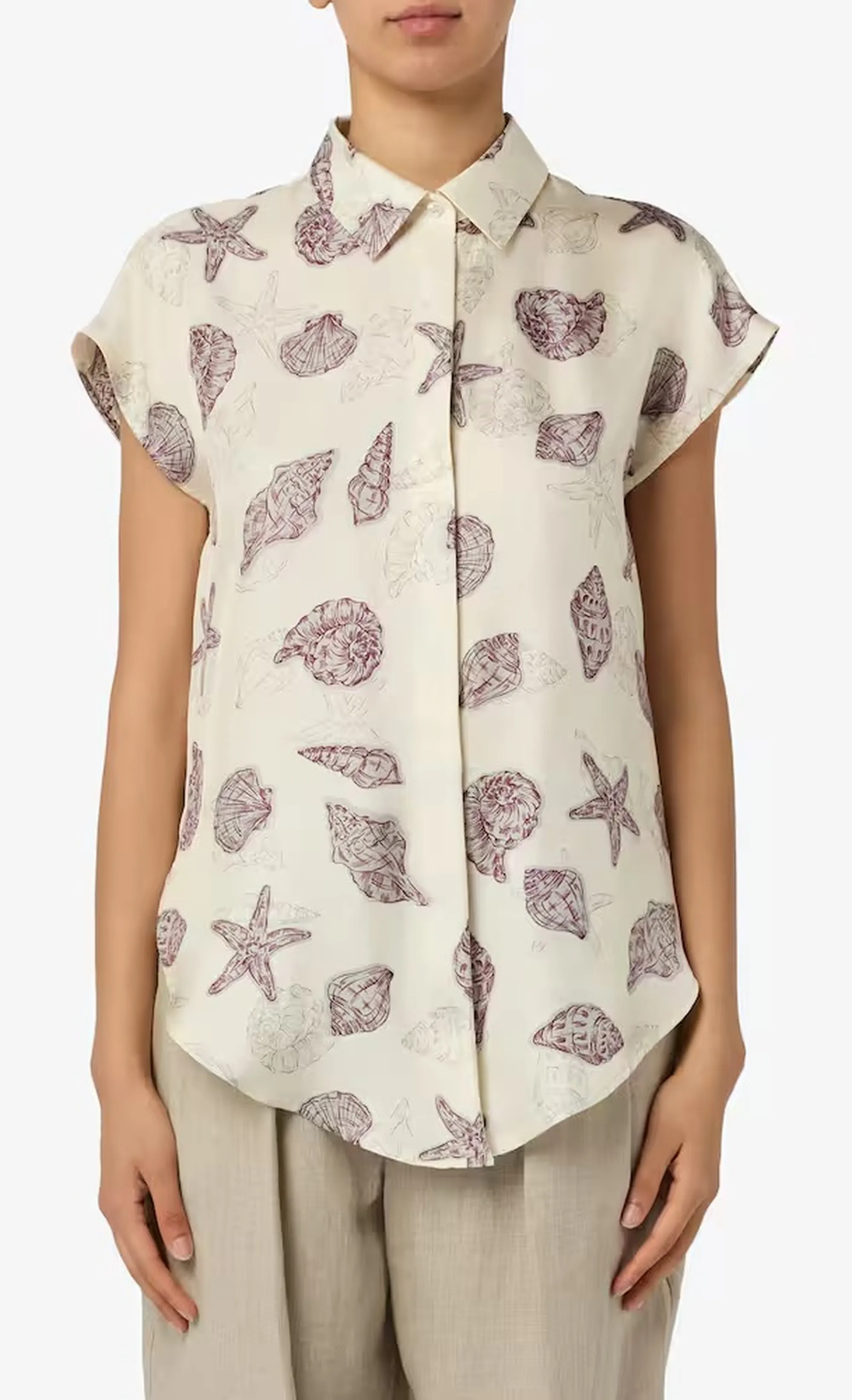 Marella Camicia Mllrecente Bianco Lana 2613111102 183058