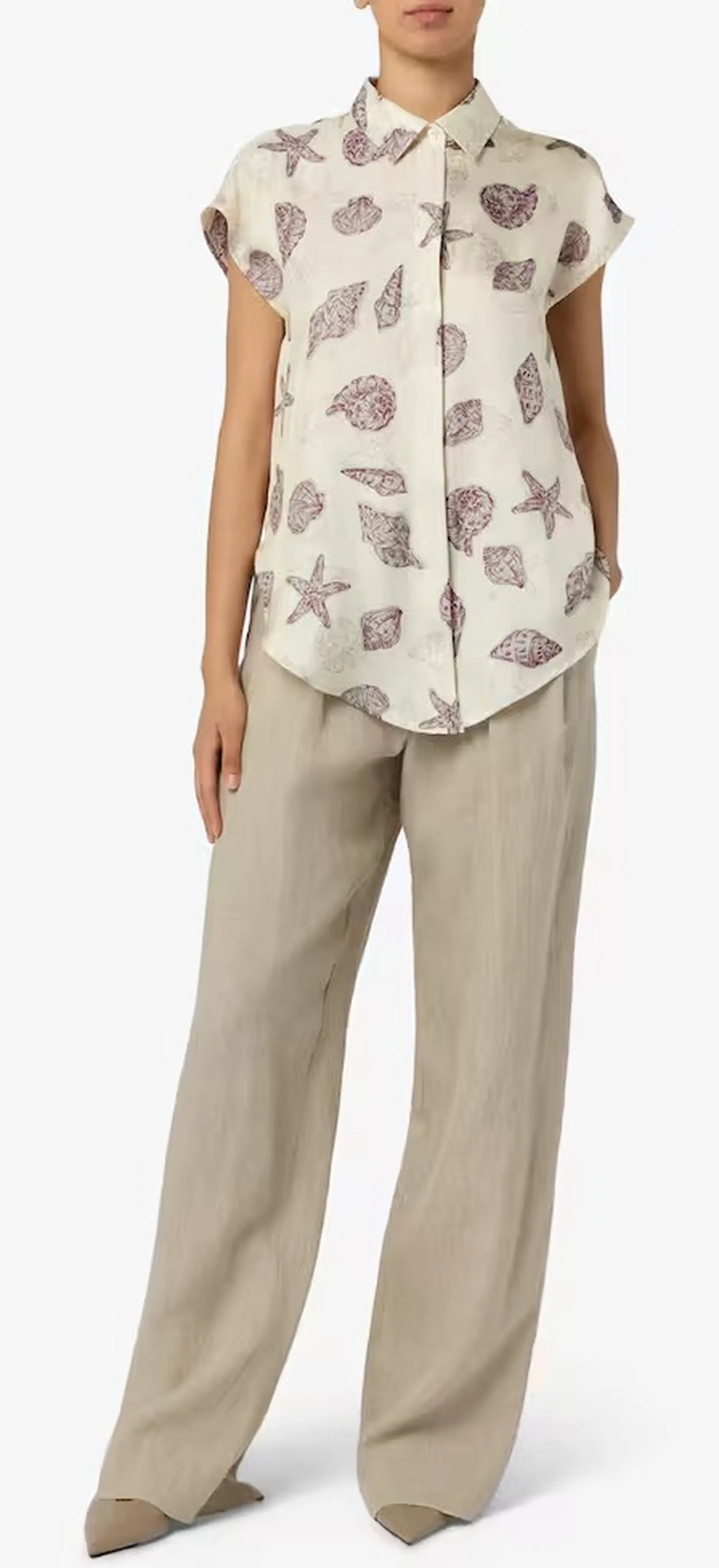 Marella Camicia Mllrecente Bianco Lana 2613111102 183059