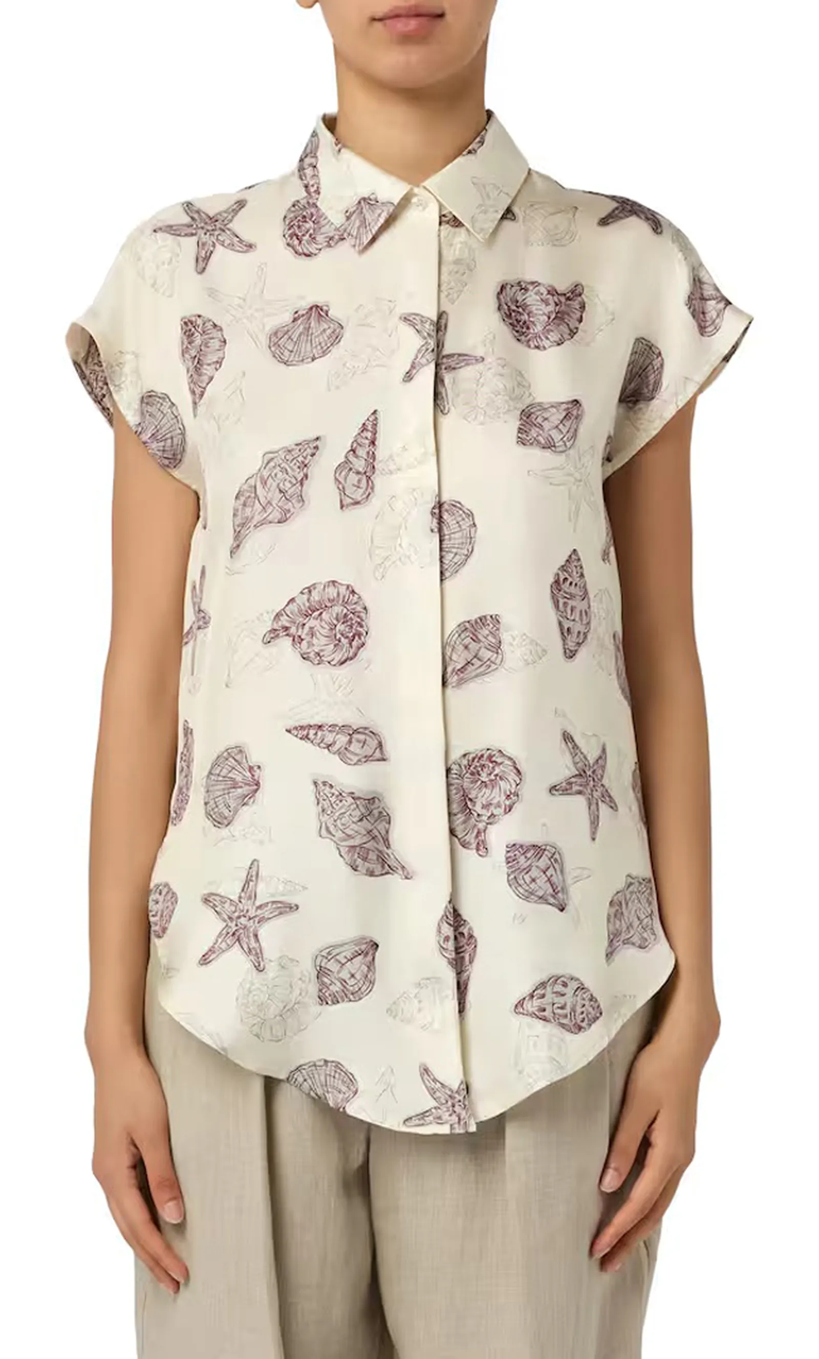 Marella Camicia Mllrecente Bianco Lana 2613111102 183085