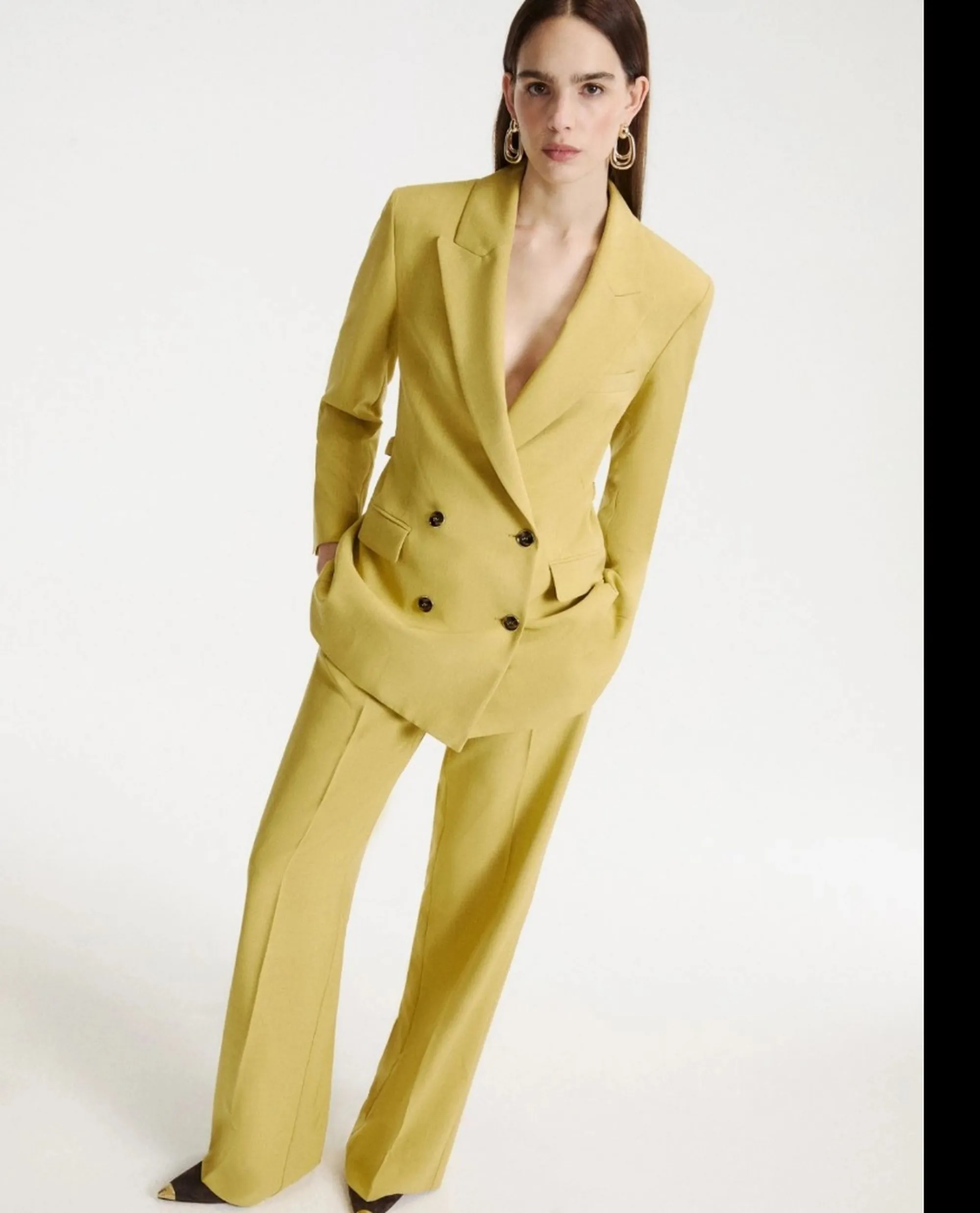 Marella Pantalone Mllfiocco Giallo 2623136081 191016