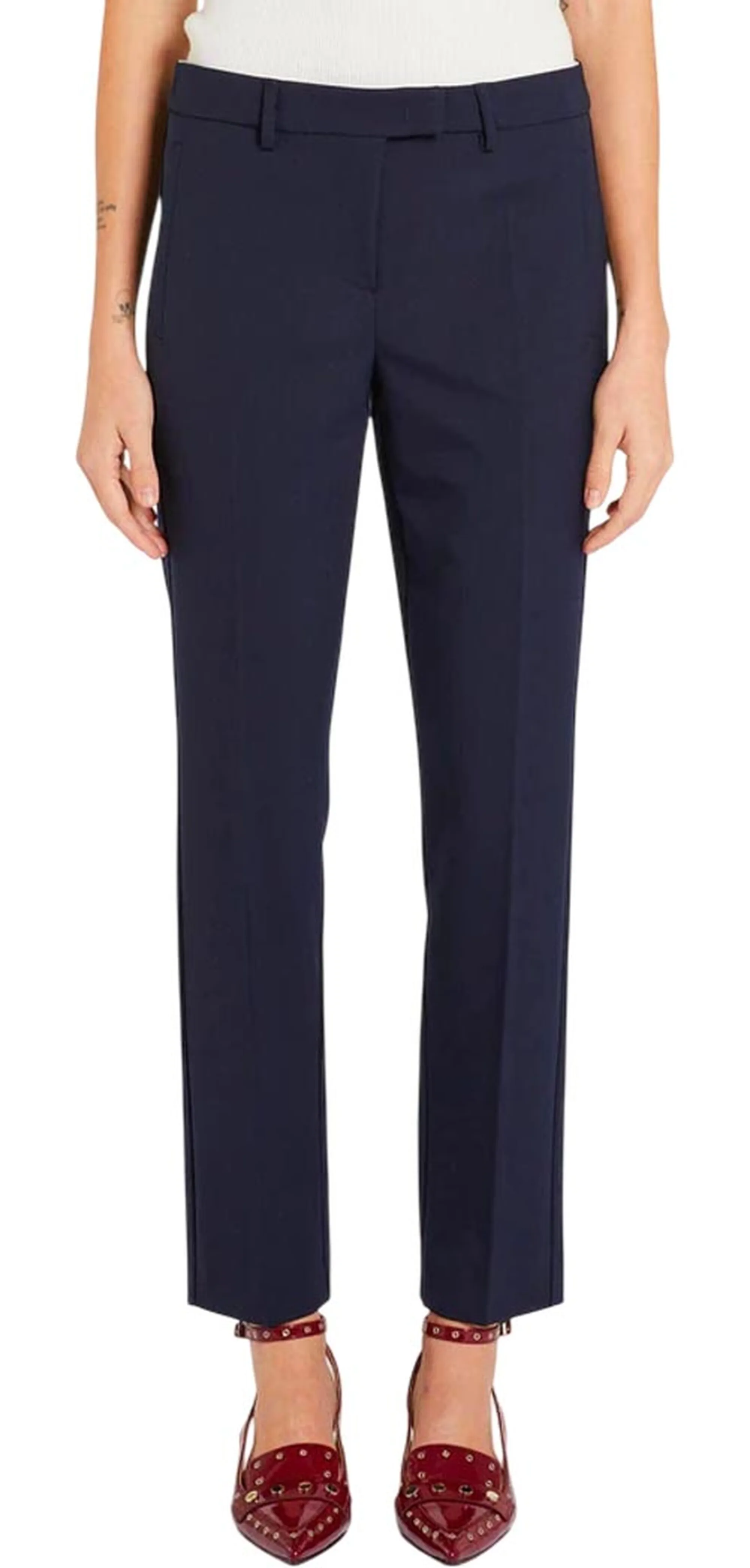 Marella Pantalone Opaco Blu 2523136101 167406