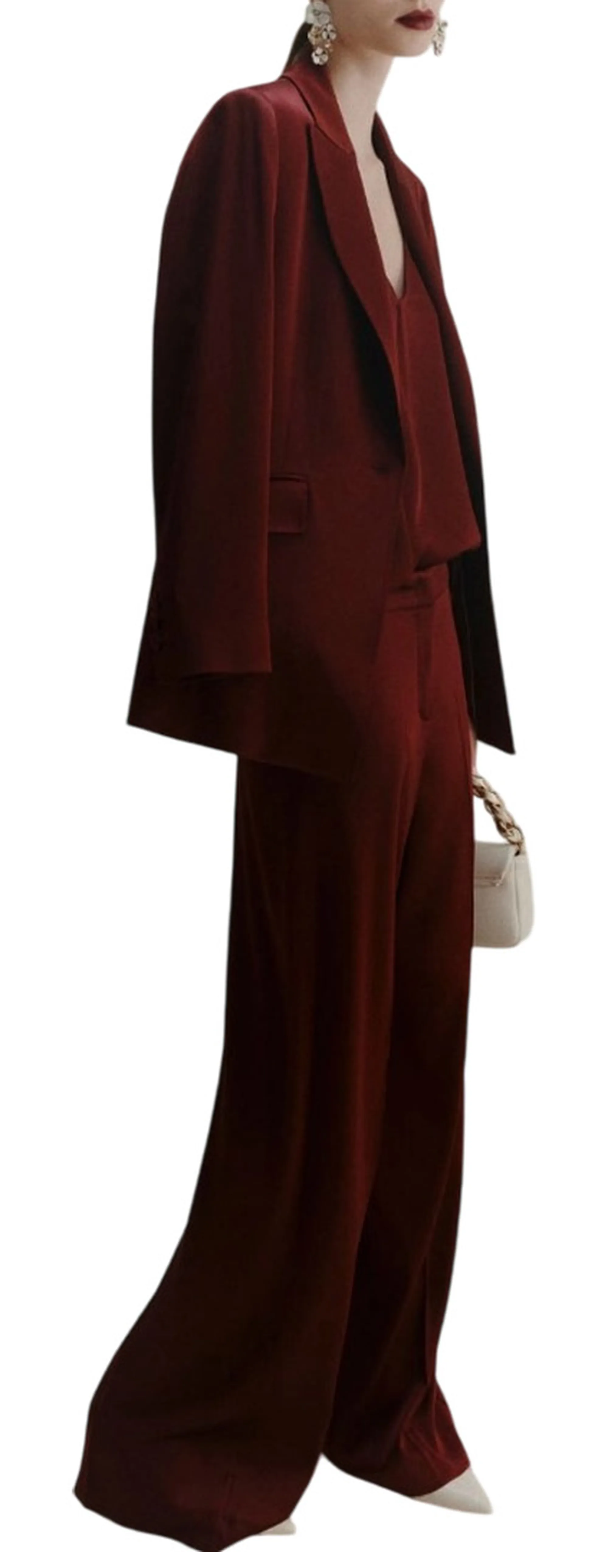 Marella Pantalone Wolf Bordeaux 2523136061 163607