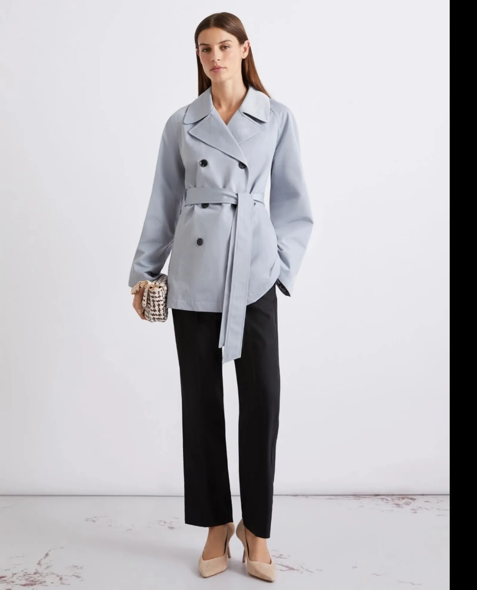 Marella Trench Mllumido Azzurro 2613021031 172533