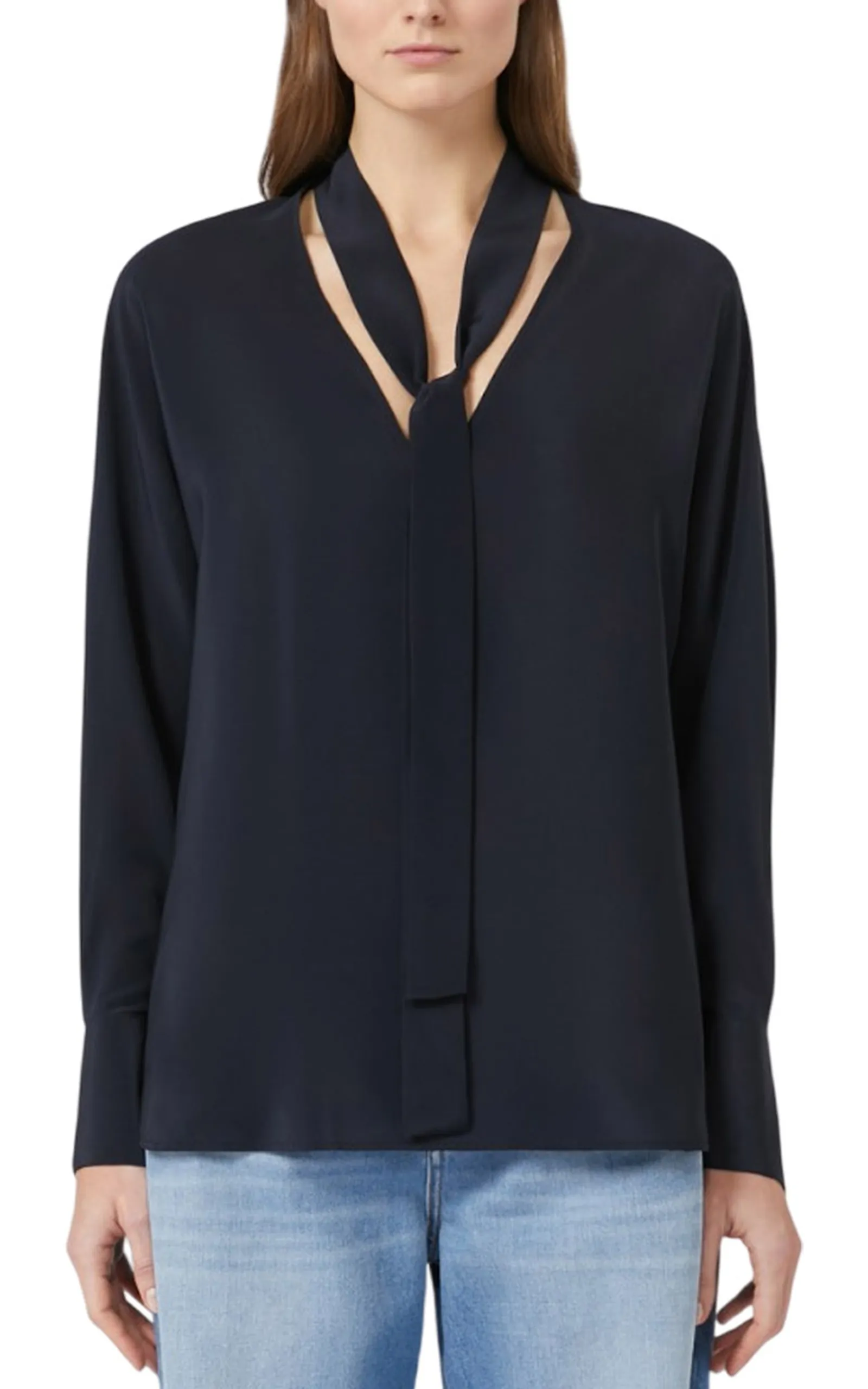 Max Mara Studio Blusa Caco Blu 2526116051 163837