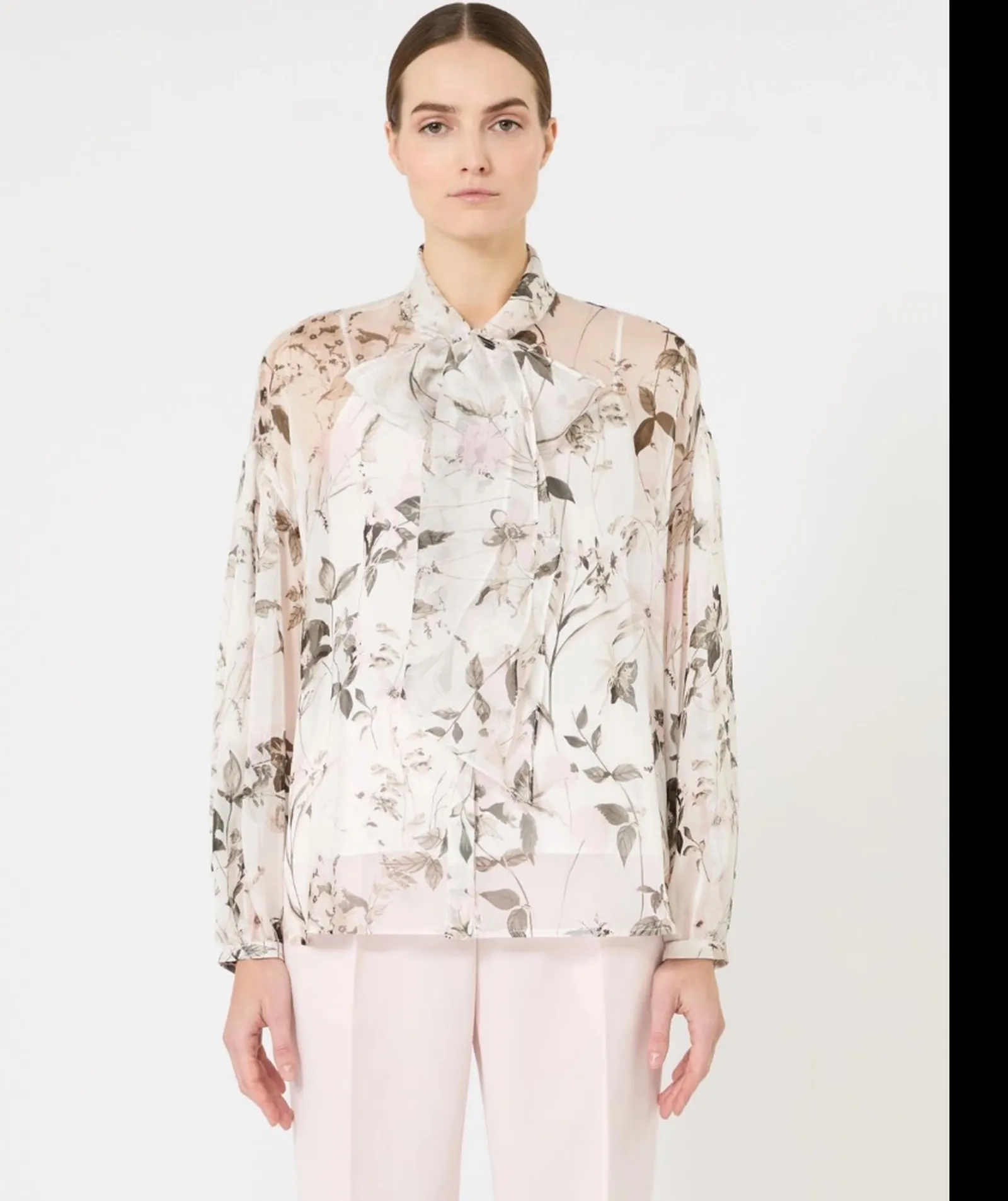 Max Mara Studio Blusa Mstetere Bianco 2616261015 174101