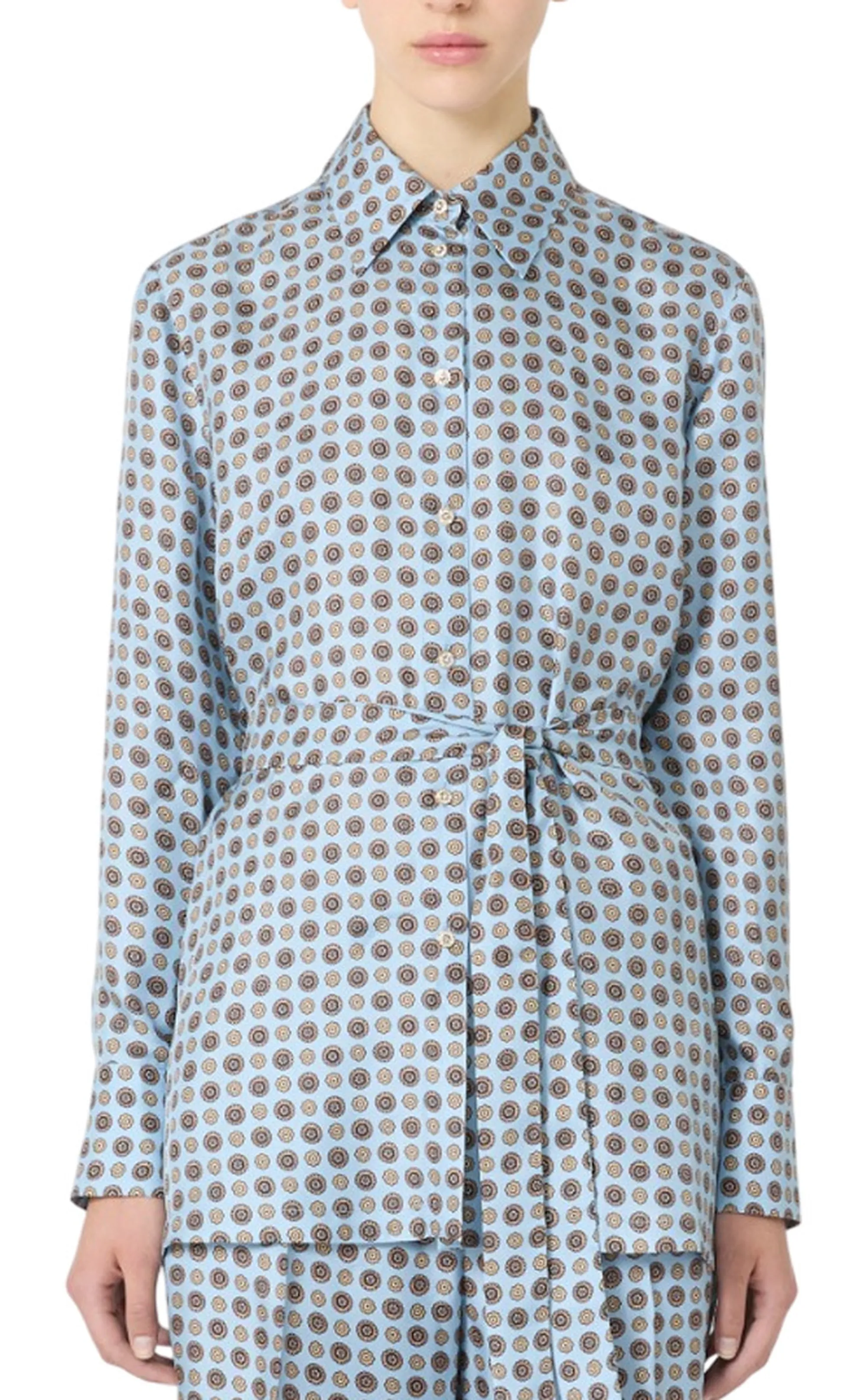 Max Mara Studio B'Boccale Shirt ' Sky Blue 2526196021 164580