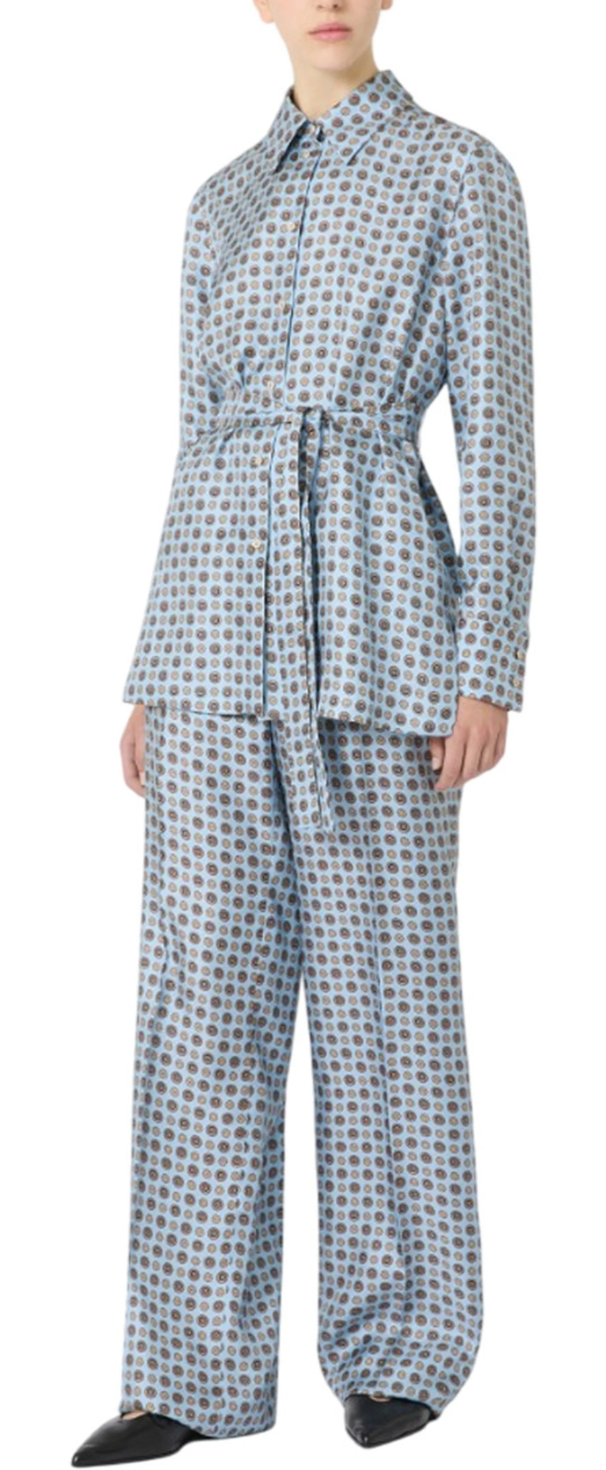 Max Mara Studio B'Boccale Shirt ' Sky Blue 2526196021 164584