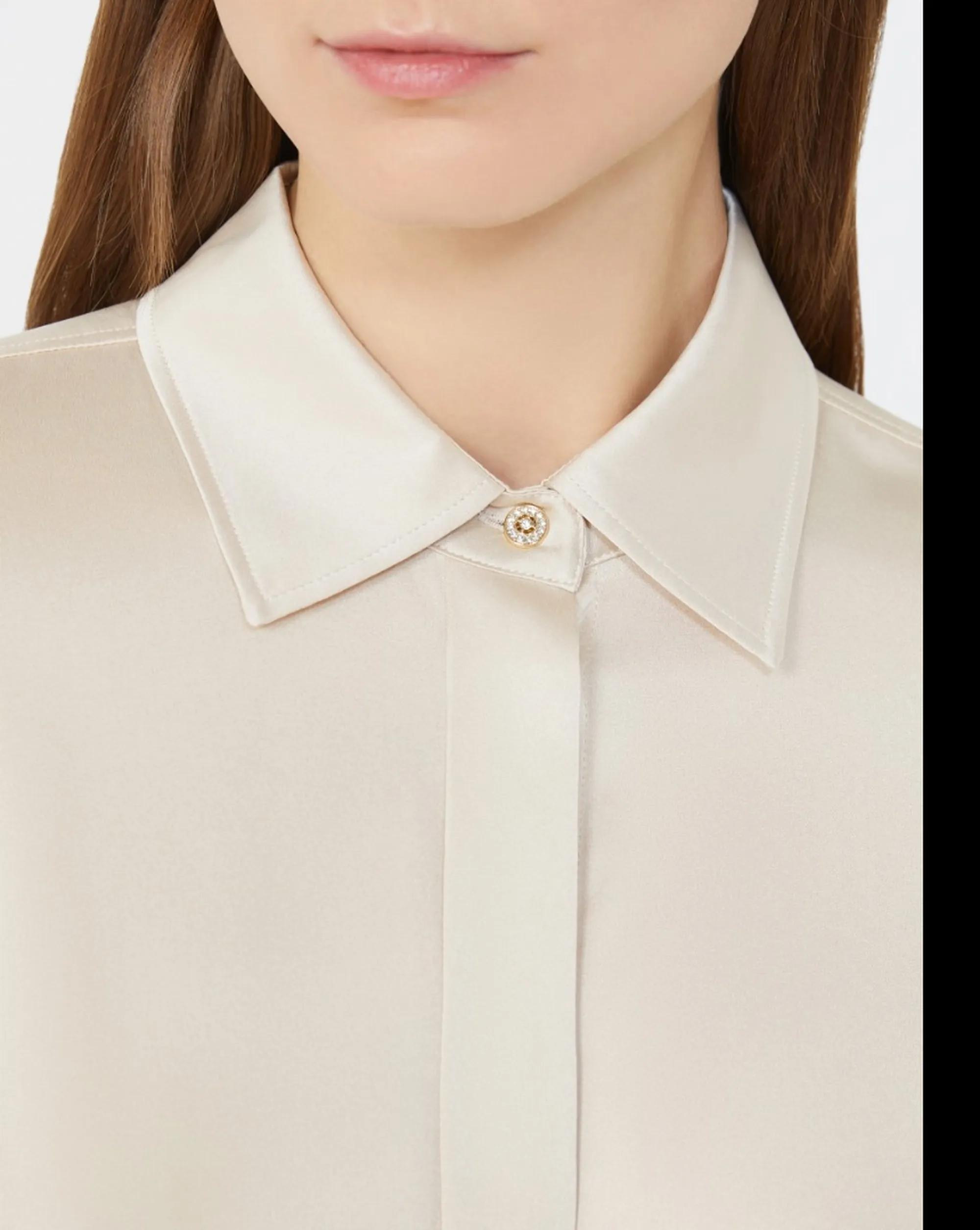 Max Mara Studio Camicia Xero Beige 2526116012 163236