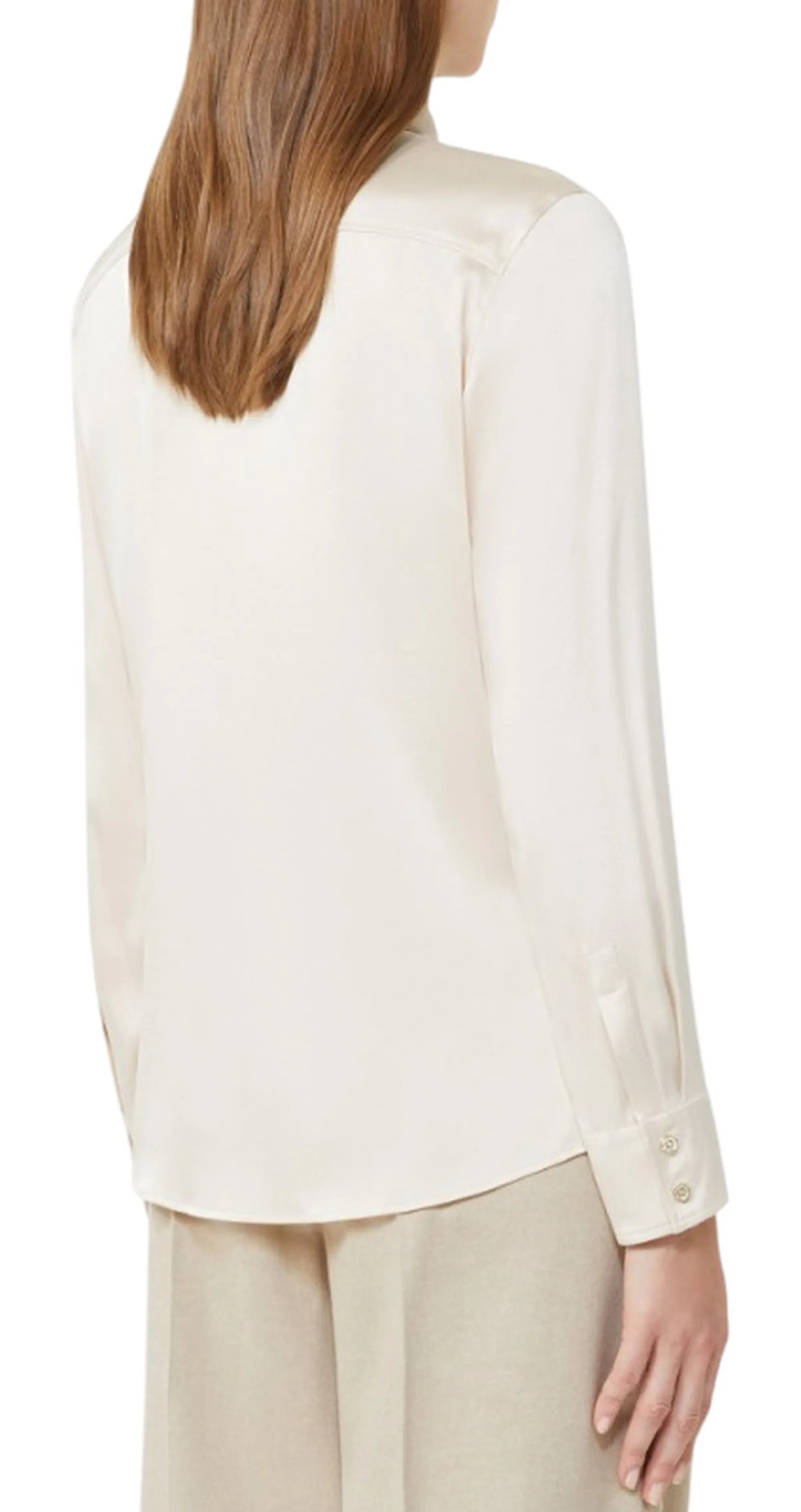 Max Mara Studio Camicia Xero Beige 2526116012 164567