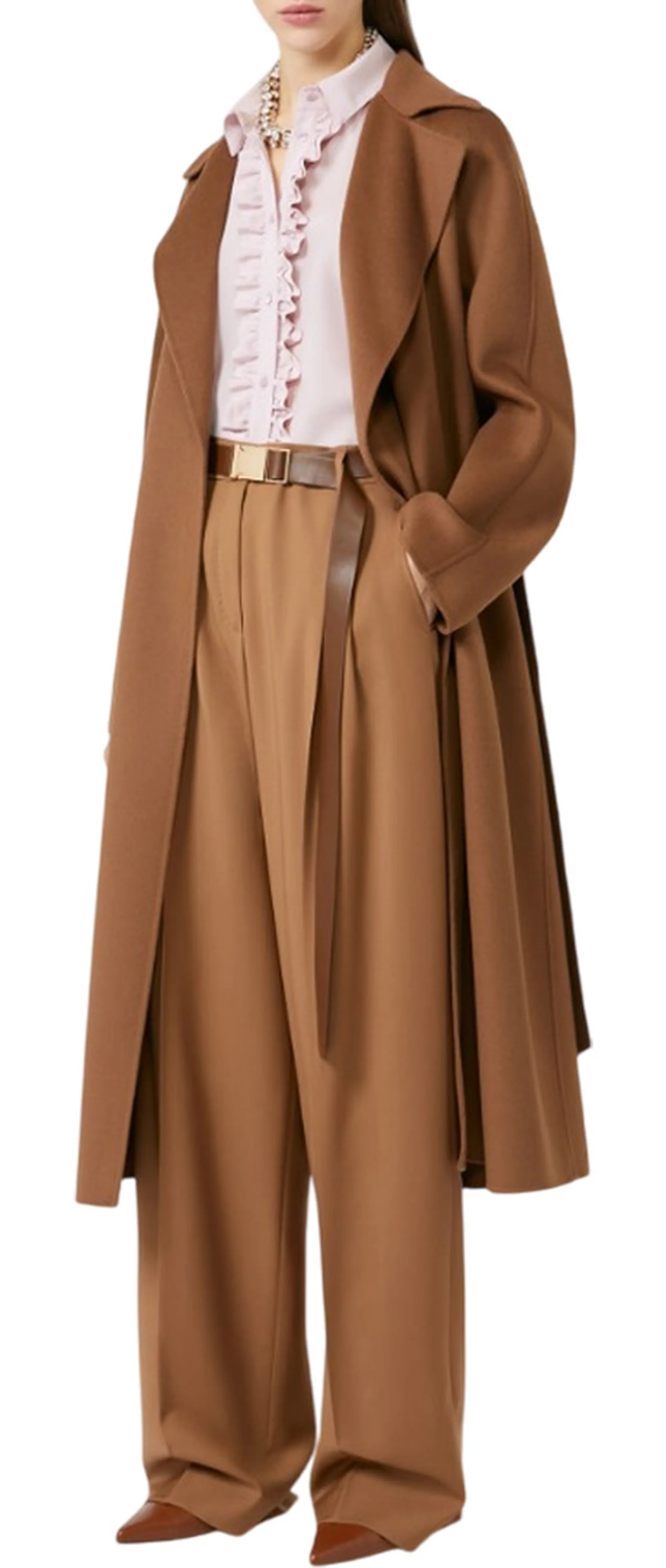 Max Mara Studio Cappotto Cles Nocciola 2526016111 165247