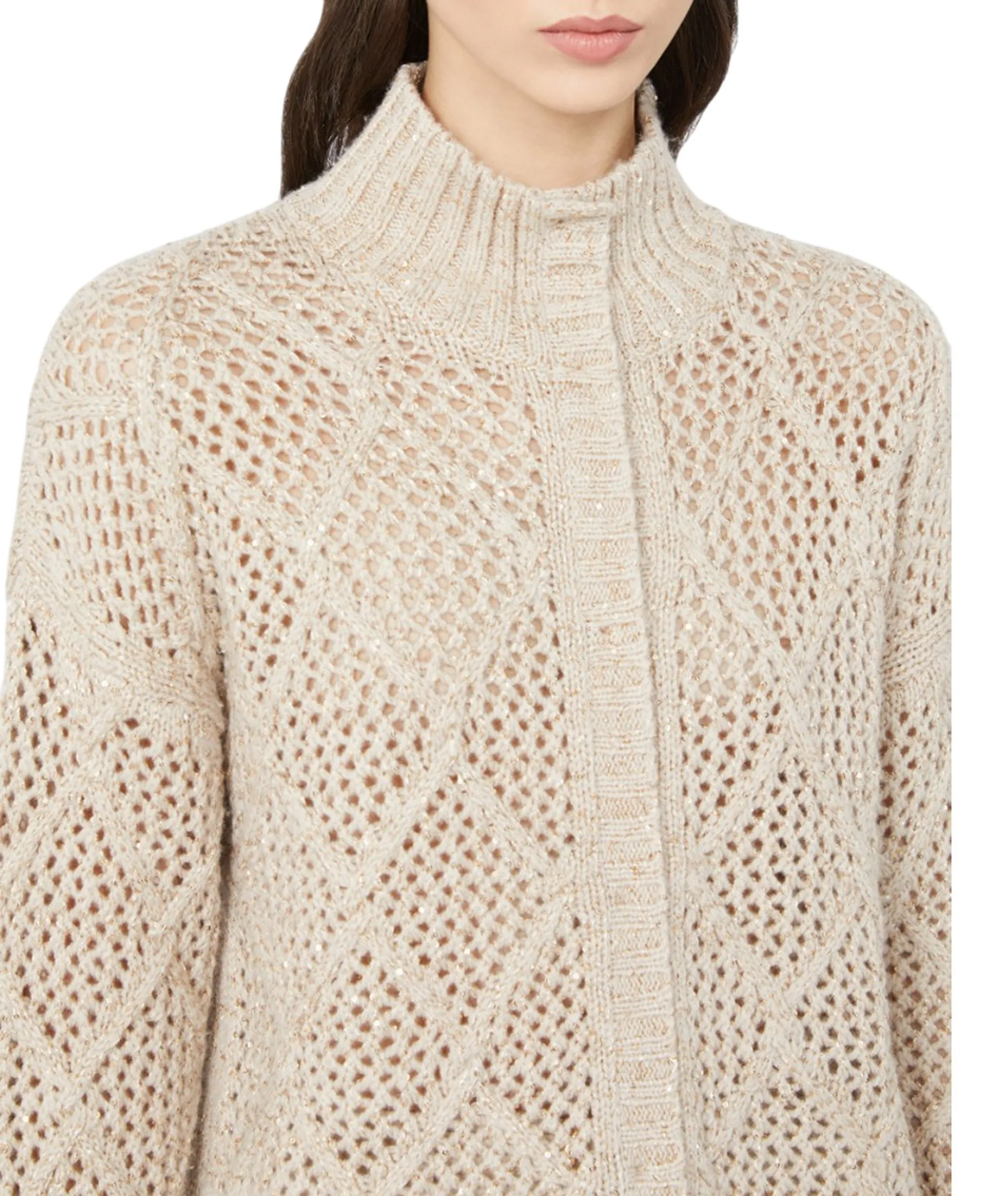 Max Mara Studio Cardigan Ghinea Beige 2526346072 164756