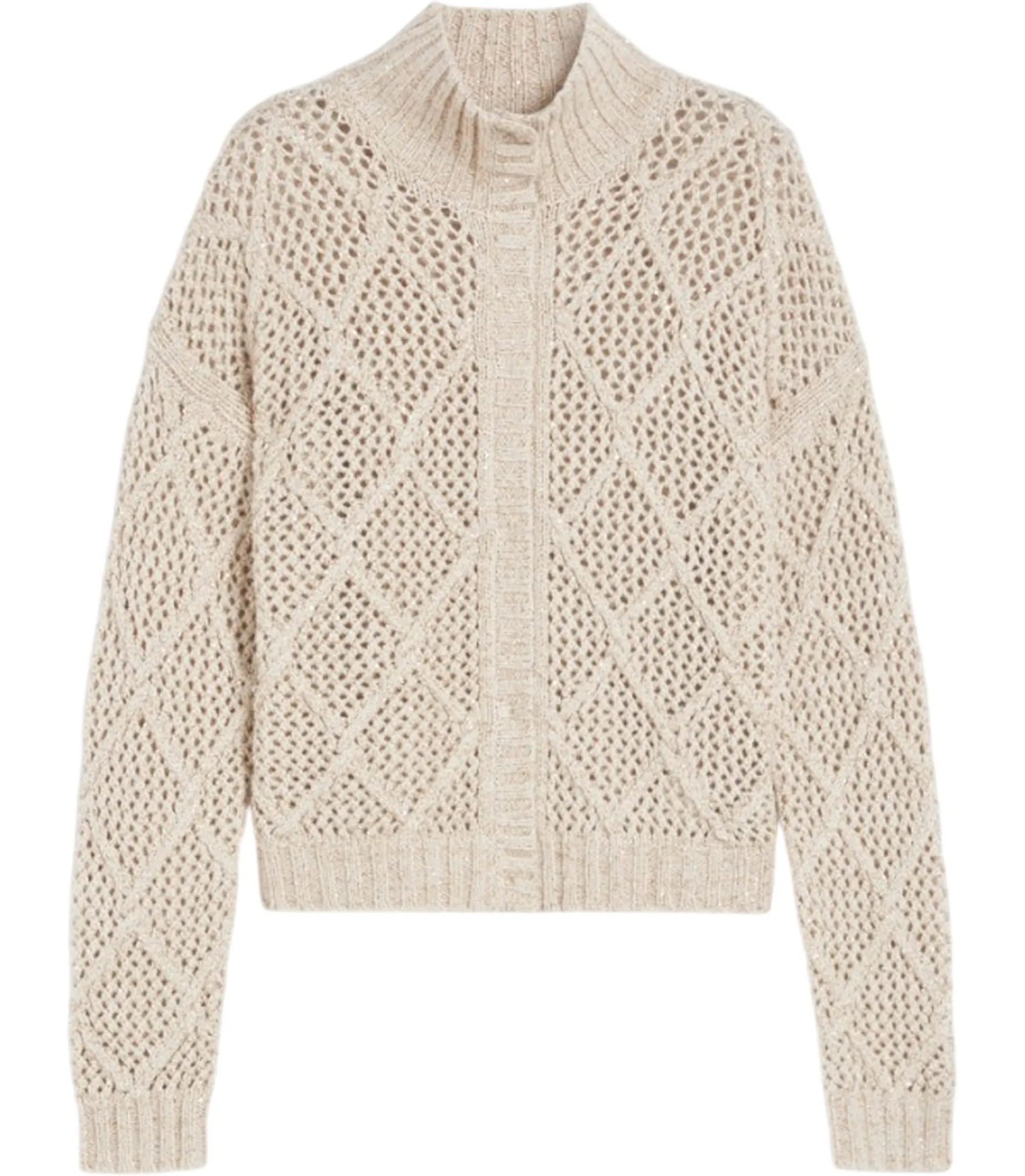 Max Mara Studio Cardigan Ghinea Beige 2526346072 164757