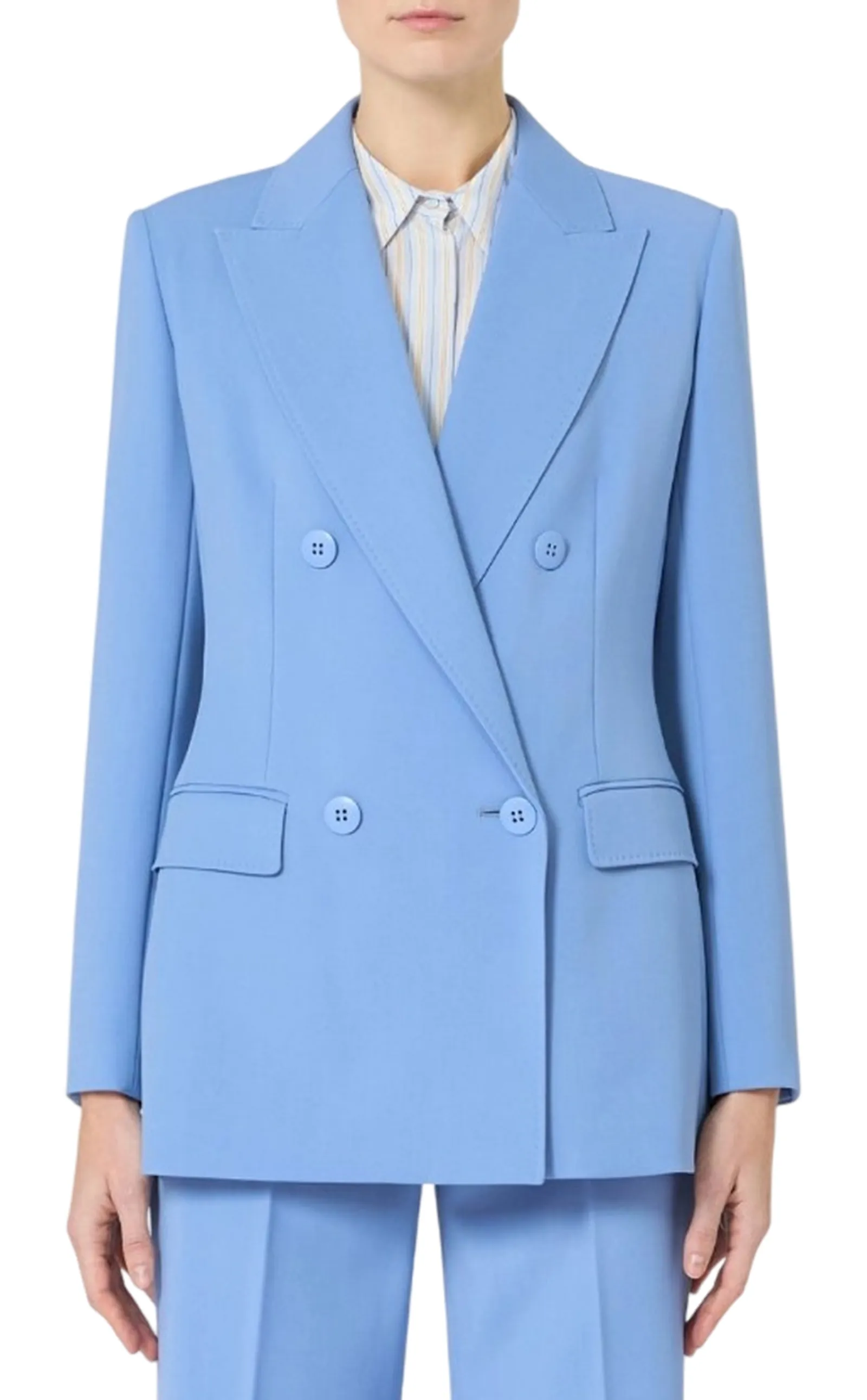 Max Mara Studio Giacca Mstgrembo Azzurro 2616041061 176390