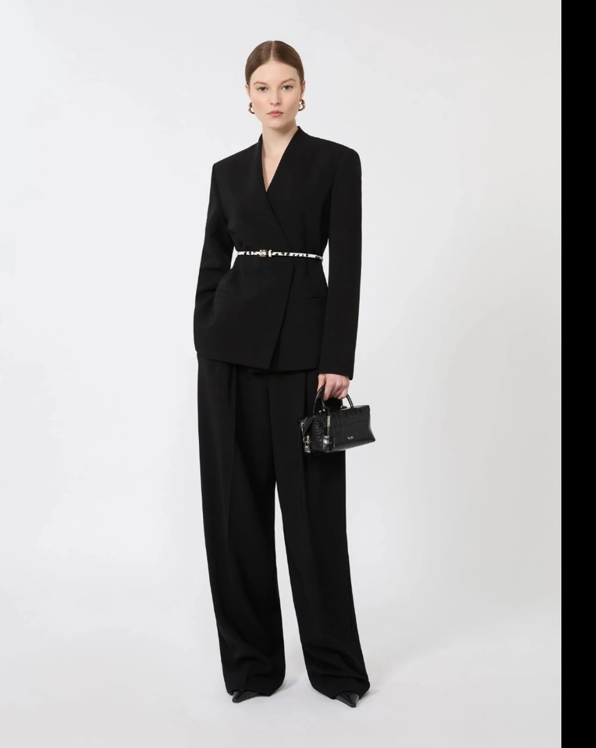 Max Mara Studio Giacca Quinoa Nero 2616041035 174038