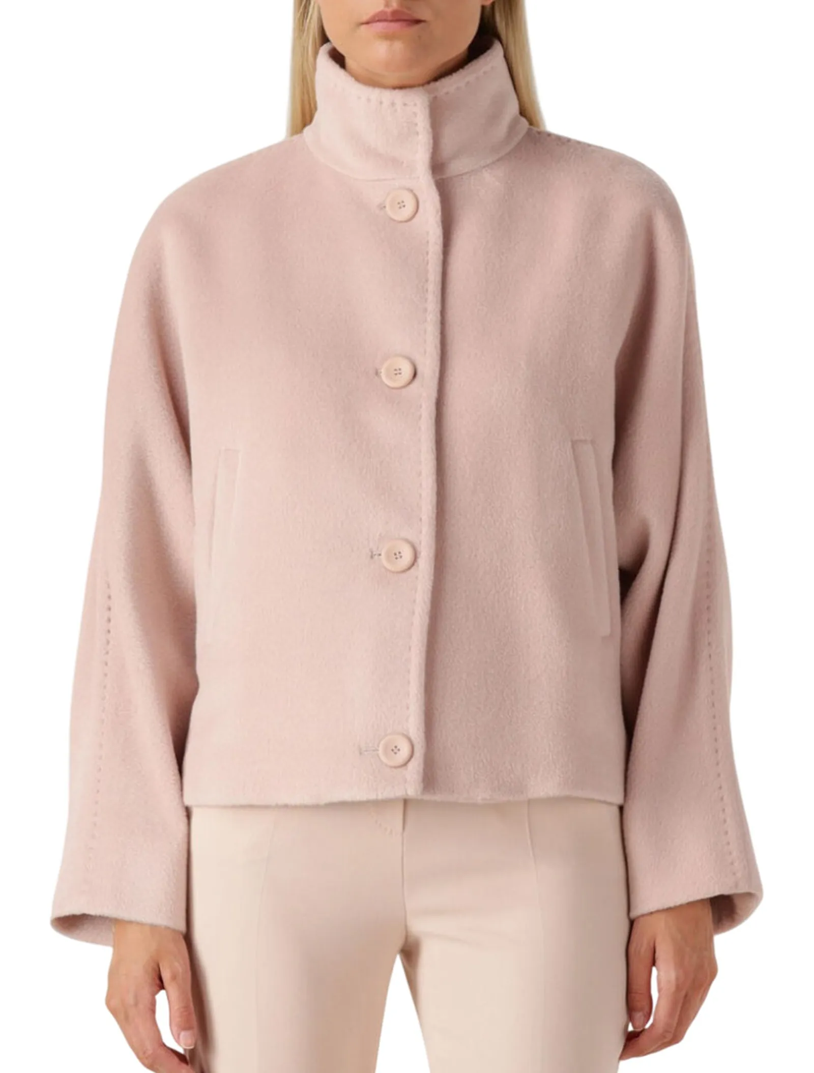 Max Mara Studio Giaccone Caladio Rosa 2526086091 167126