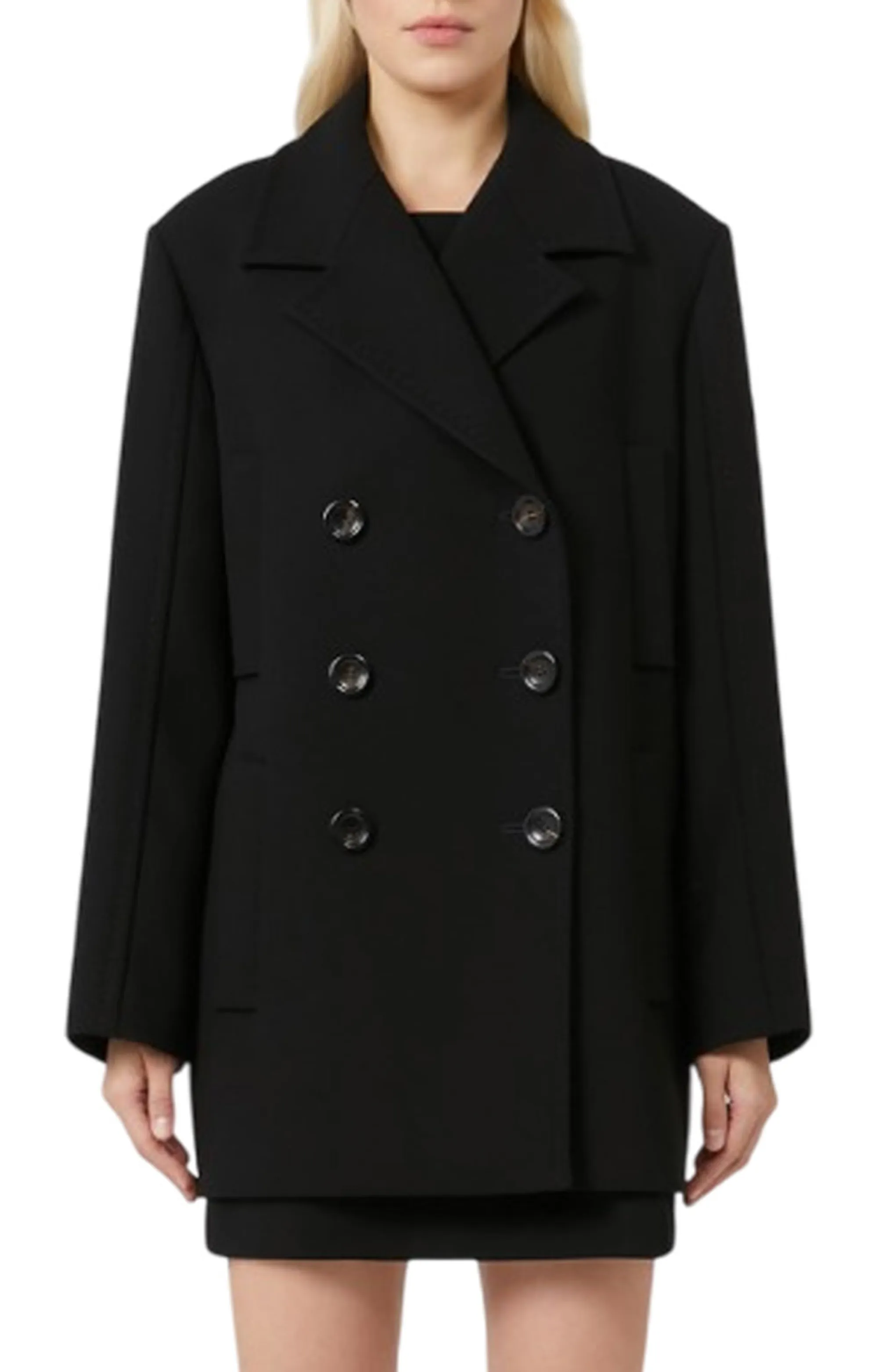 Max Mara Studio Giaccone Janzir Nero 2526086071 165347