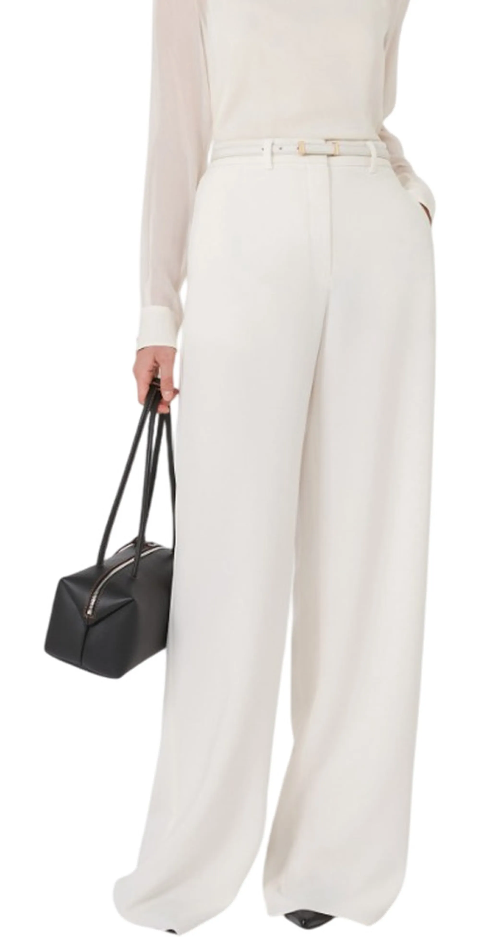 Max Mara Studio B'Jez Trousers ' White 2526136011 163853