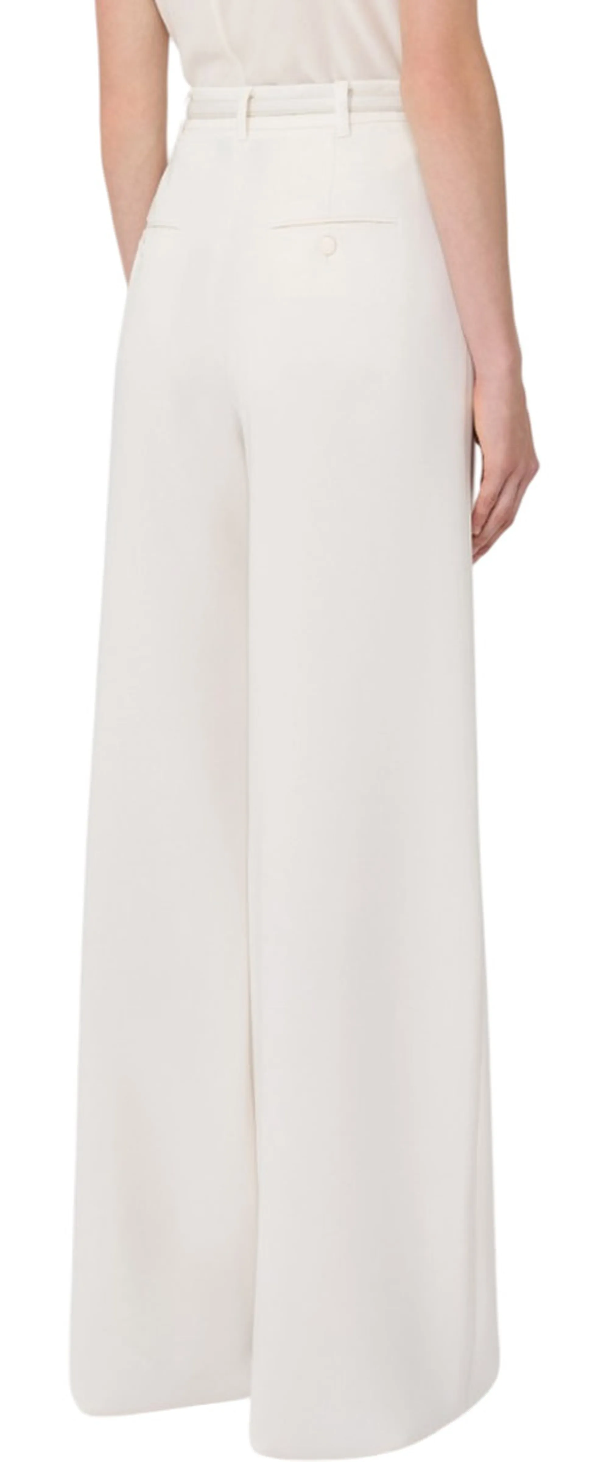 Max Mara Studio B'Jez Trousers ' White 2526136011 163855