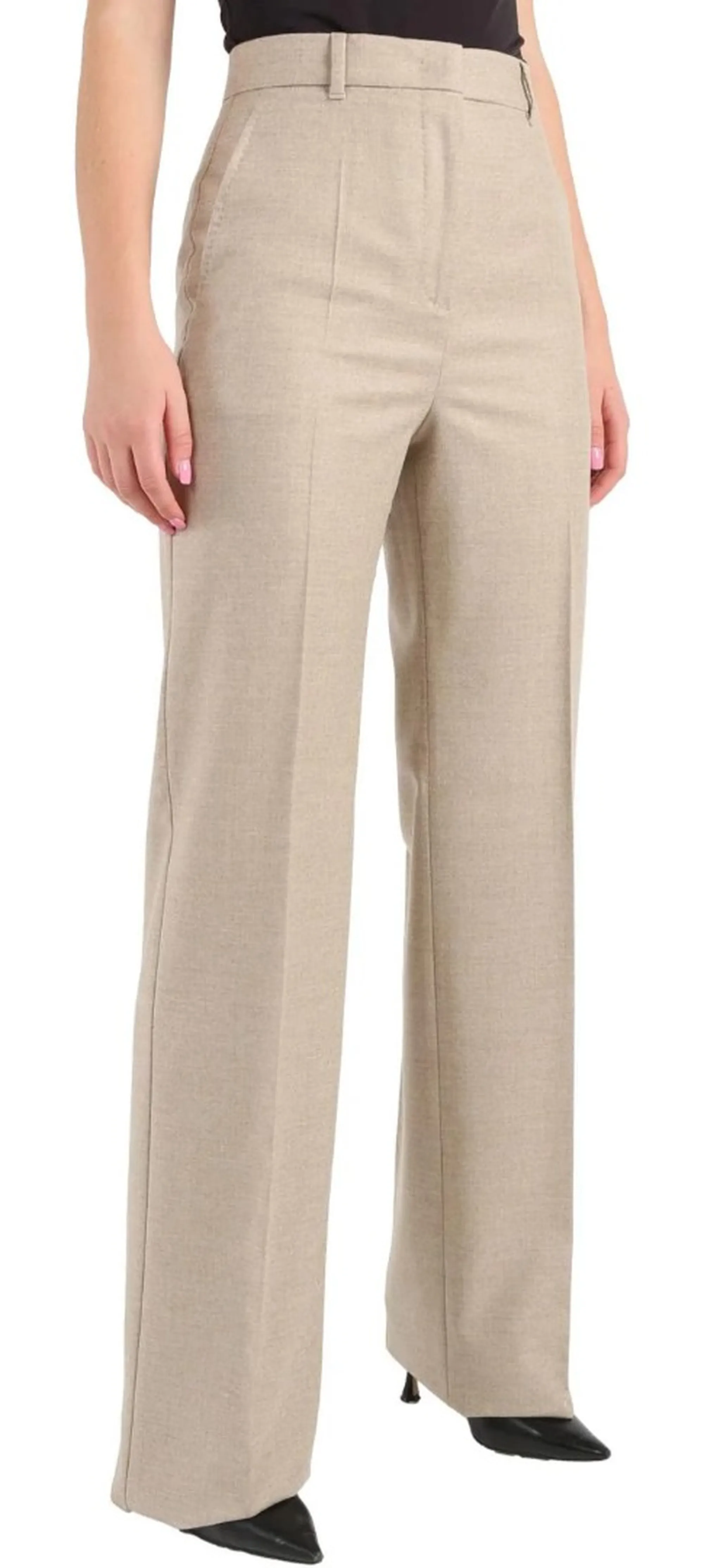Max Mara Studio B'Lambro Trousers ' Beige 2526136022 166482
