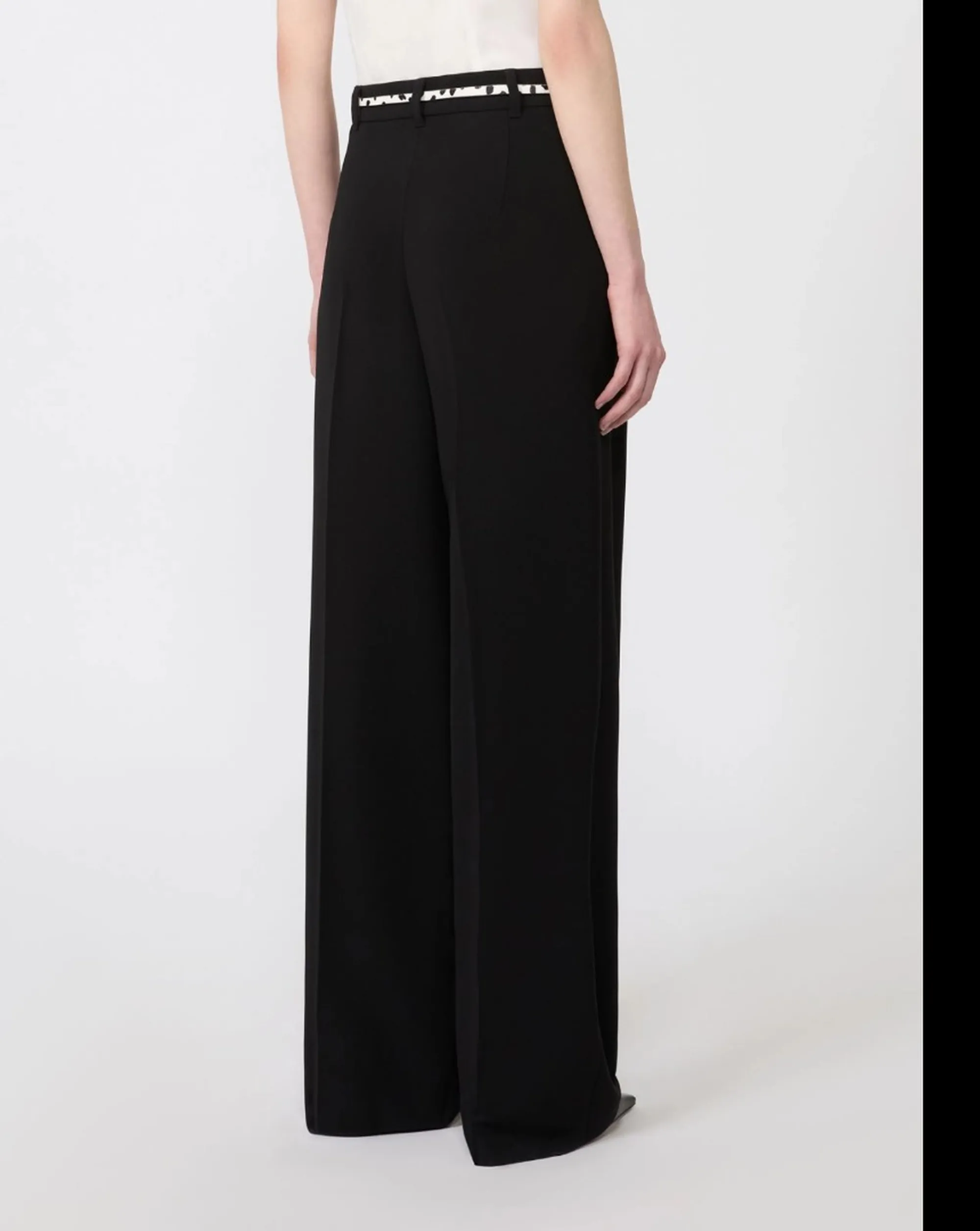 Max Mara Studio Pantalone Mstcorvino Nero 2616131015 174067