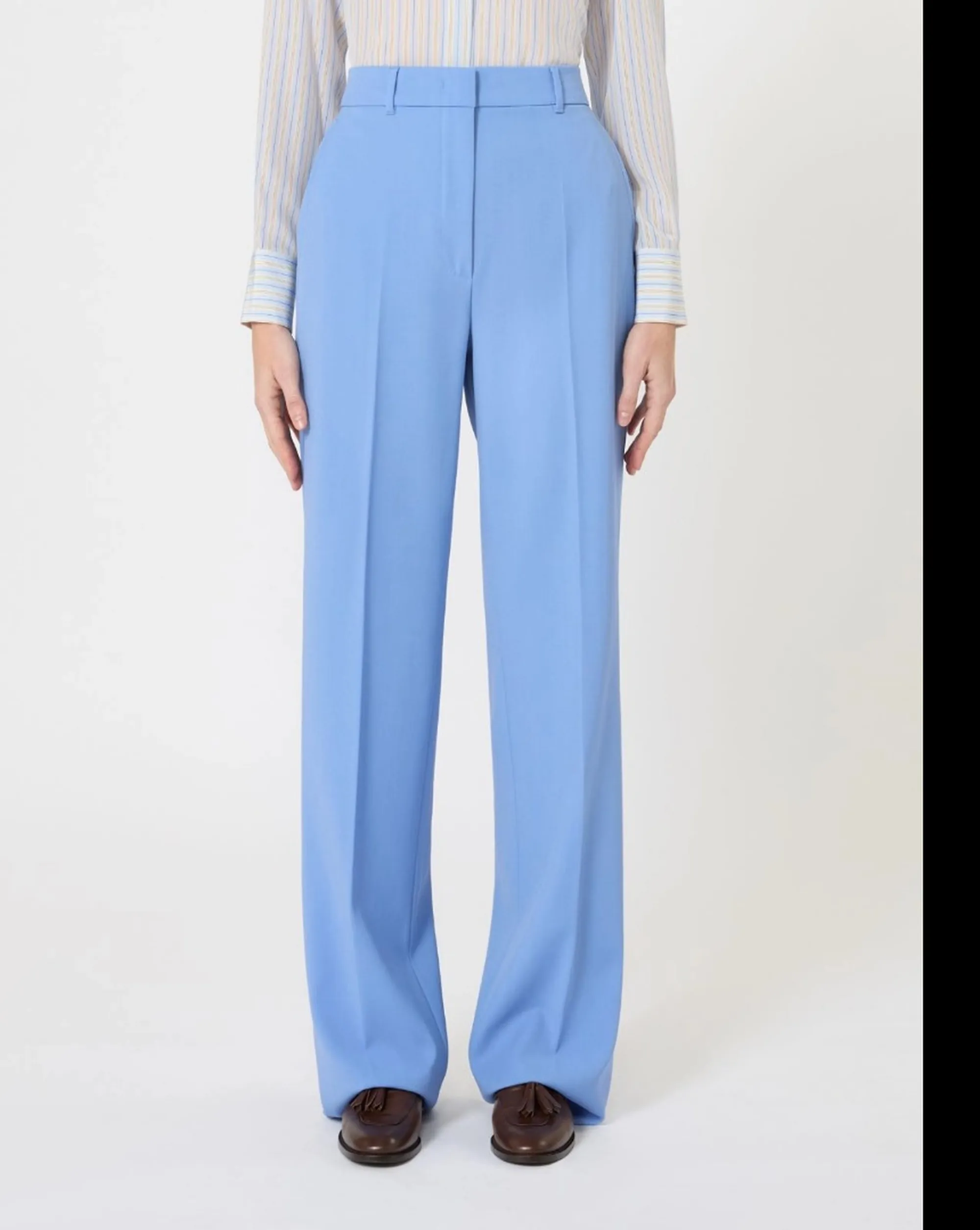 Max Mara Studio Pantalone Mstquasar Azzurro 2616131041 174086