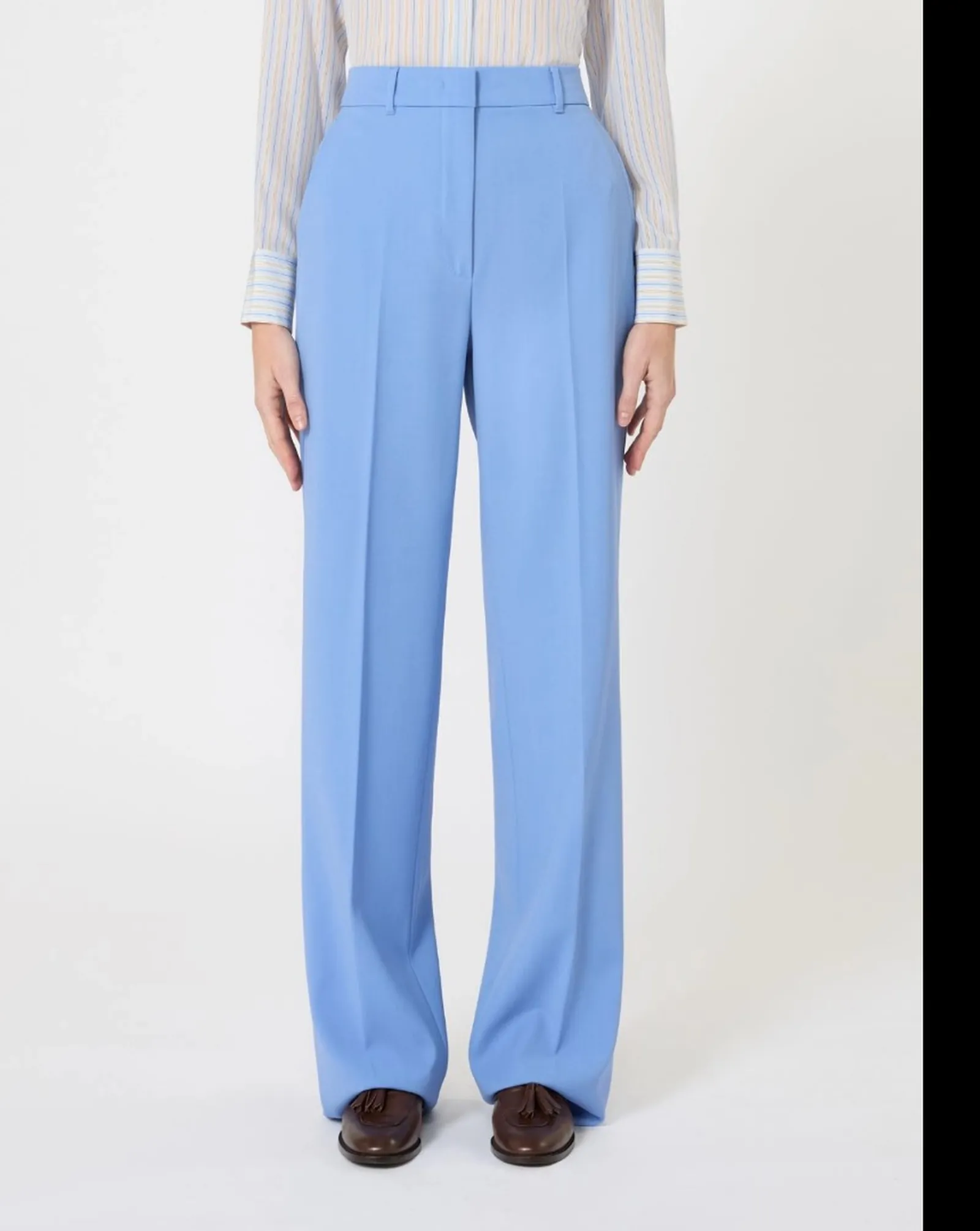Max Mara Studio Pantalone Mstquasar Azzurro 2616131041 174086