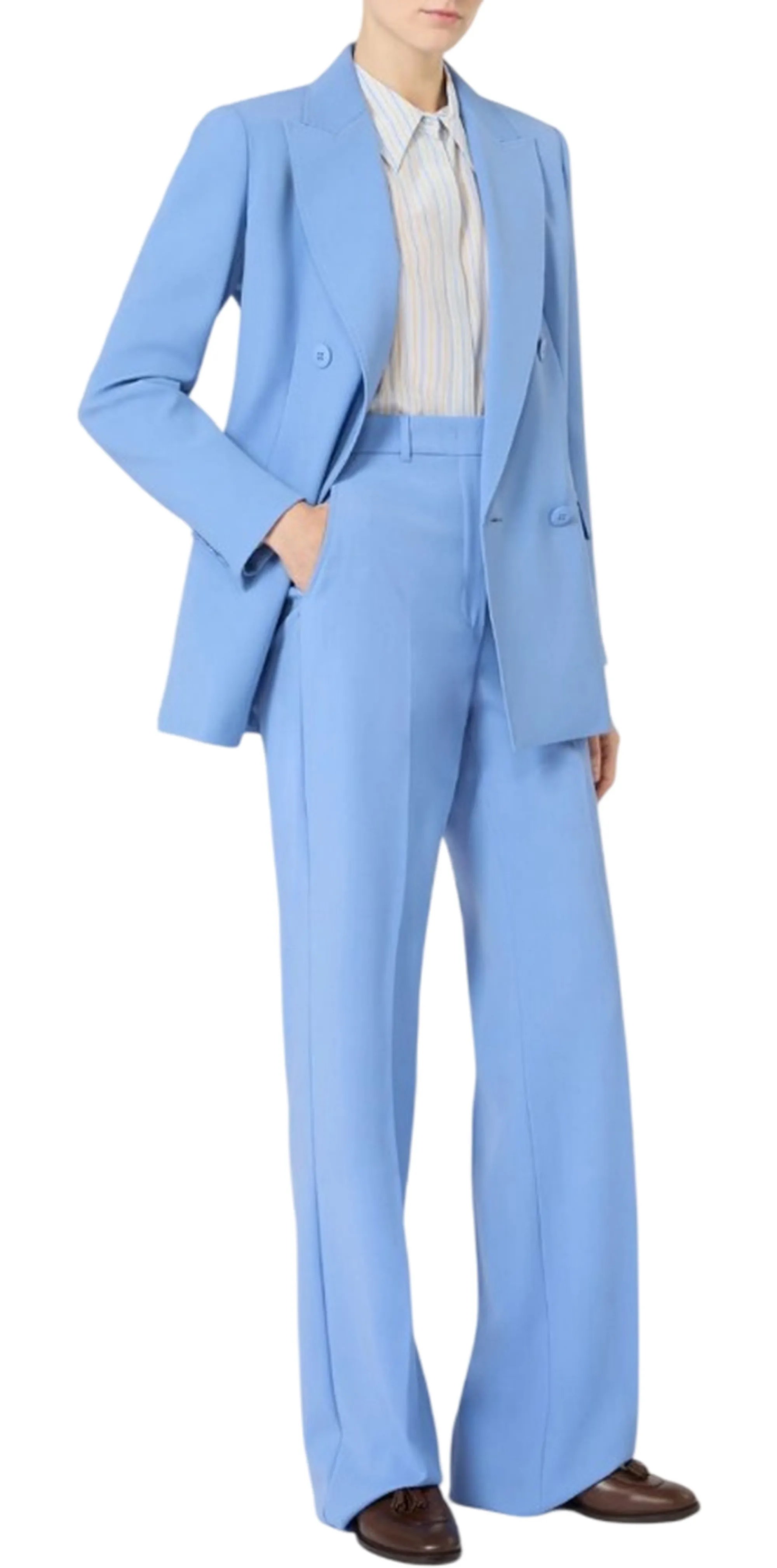 Max Mara Studio B'Mstquasar Pants ' Sky Blue 2616131041 176354