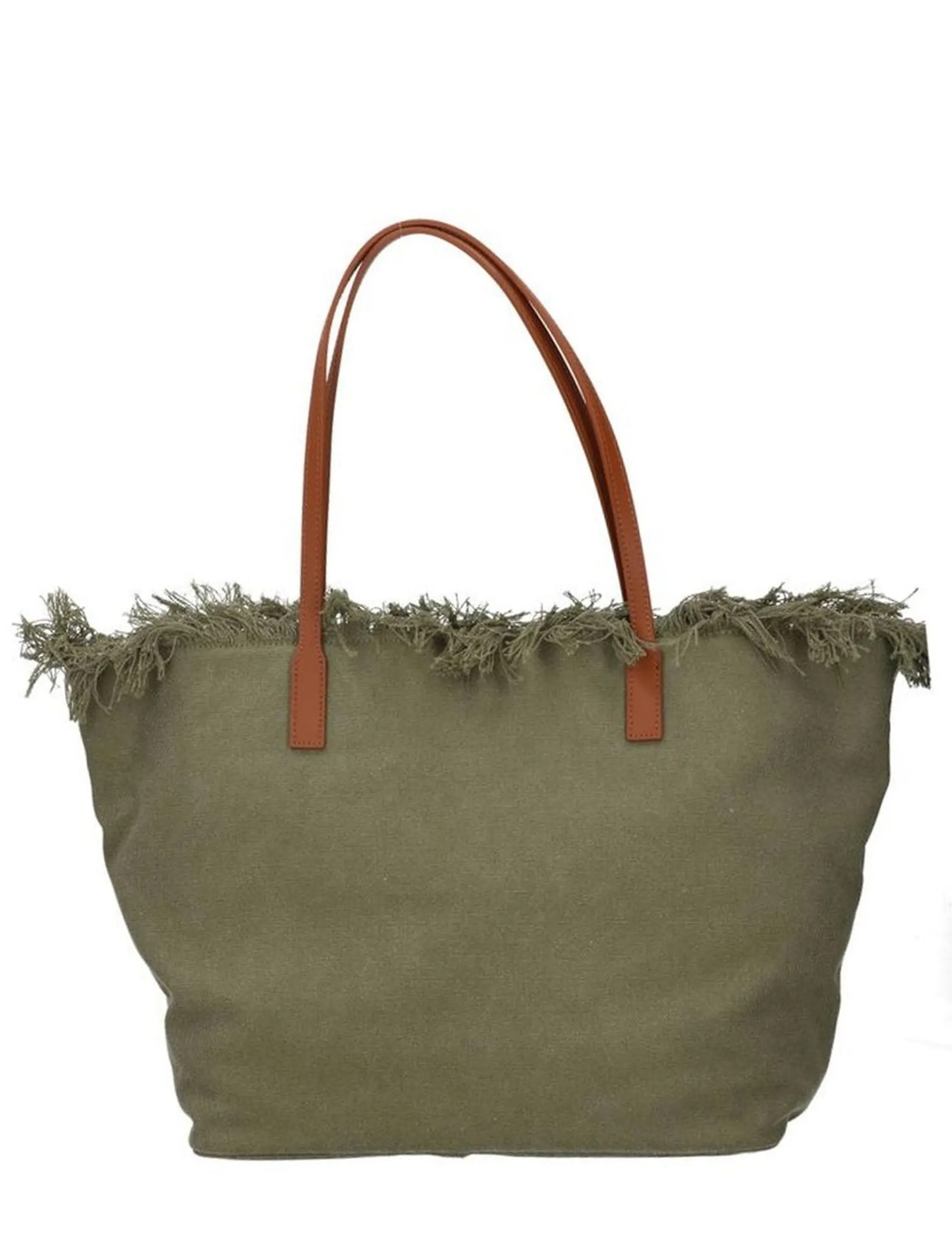 Mc2 Saint Barth B'Borsa City Bag Mid Fringe' Green Cbmf001-00587L 177662