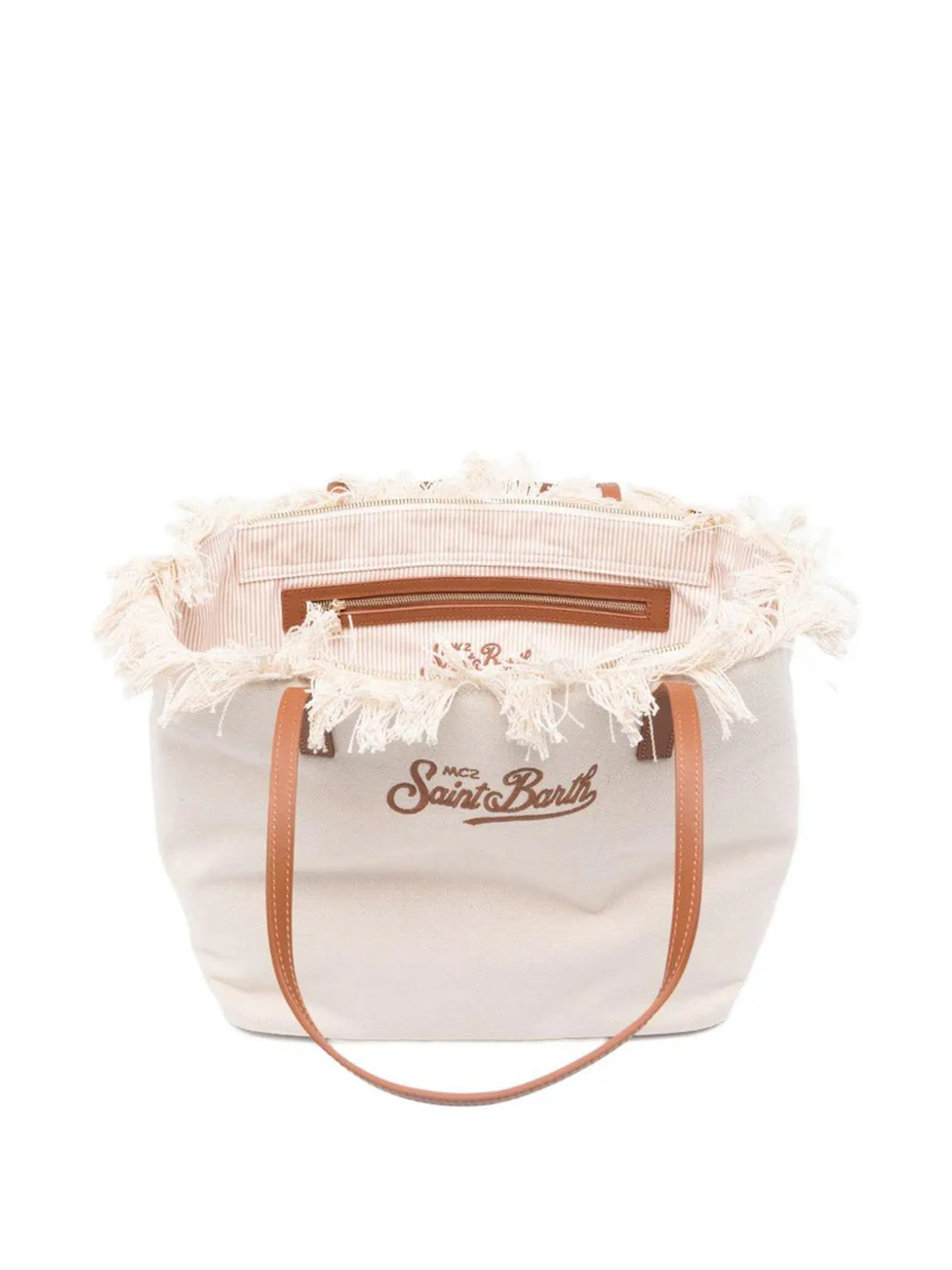 Mc2 Saint Barth B'City Bag With Fringe' White Cbf0001-00302L 179434