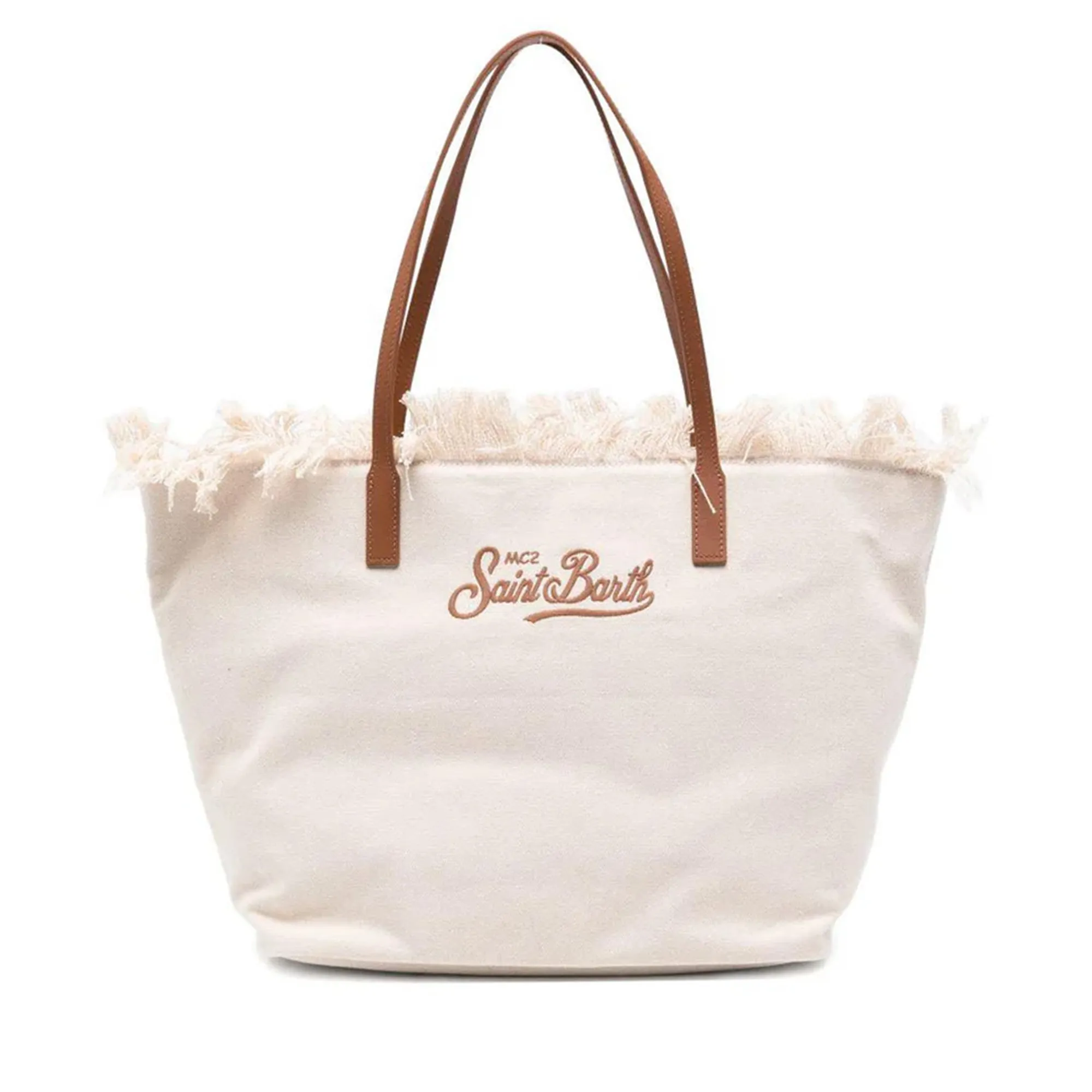 Mc2 Saint Barth B'City Bag With Fringe' White Cbf0001-00302L 180050