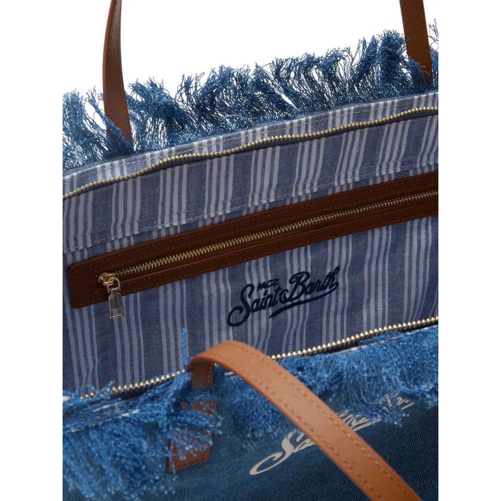 Mc2 Saint Barth Borsa City Frige Denim Cbf0001-00436L 178955