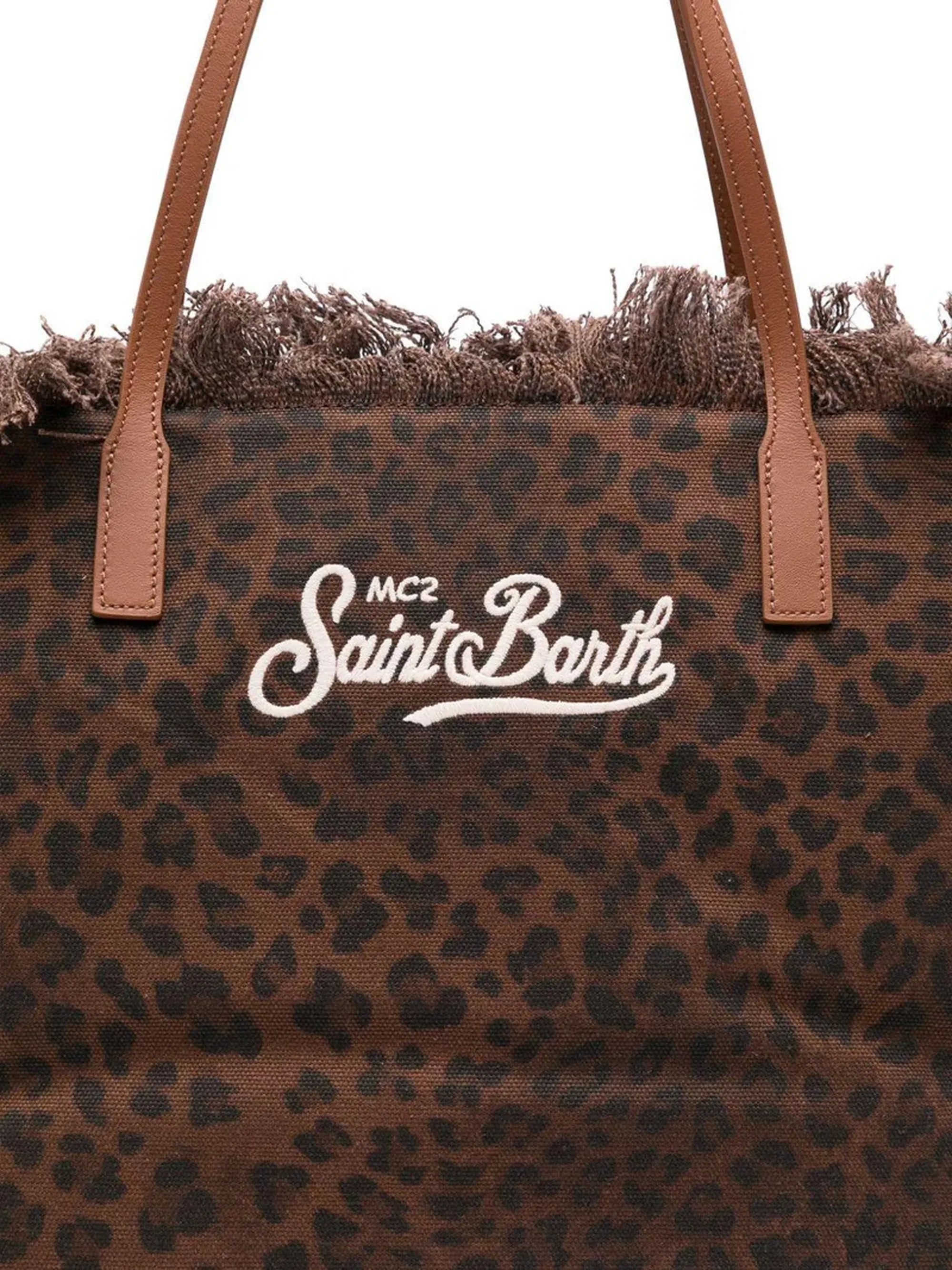 Mc2 Saint Barth B'Borsa City Fringe' Leopard Print Cbf0001-00588L 177991