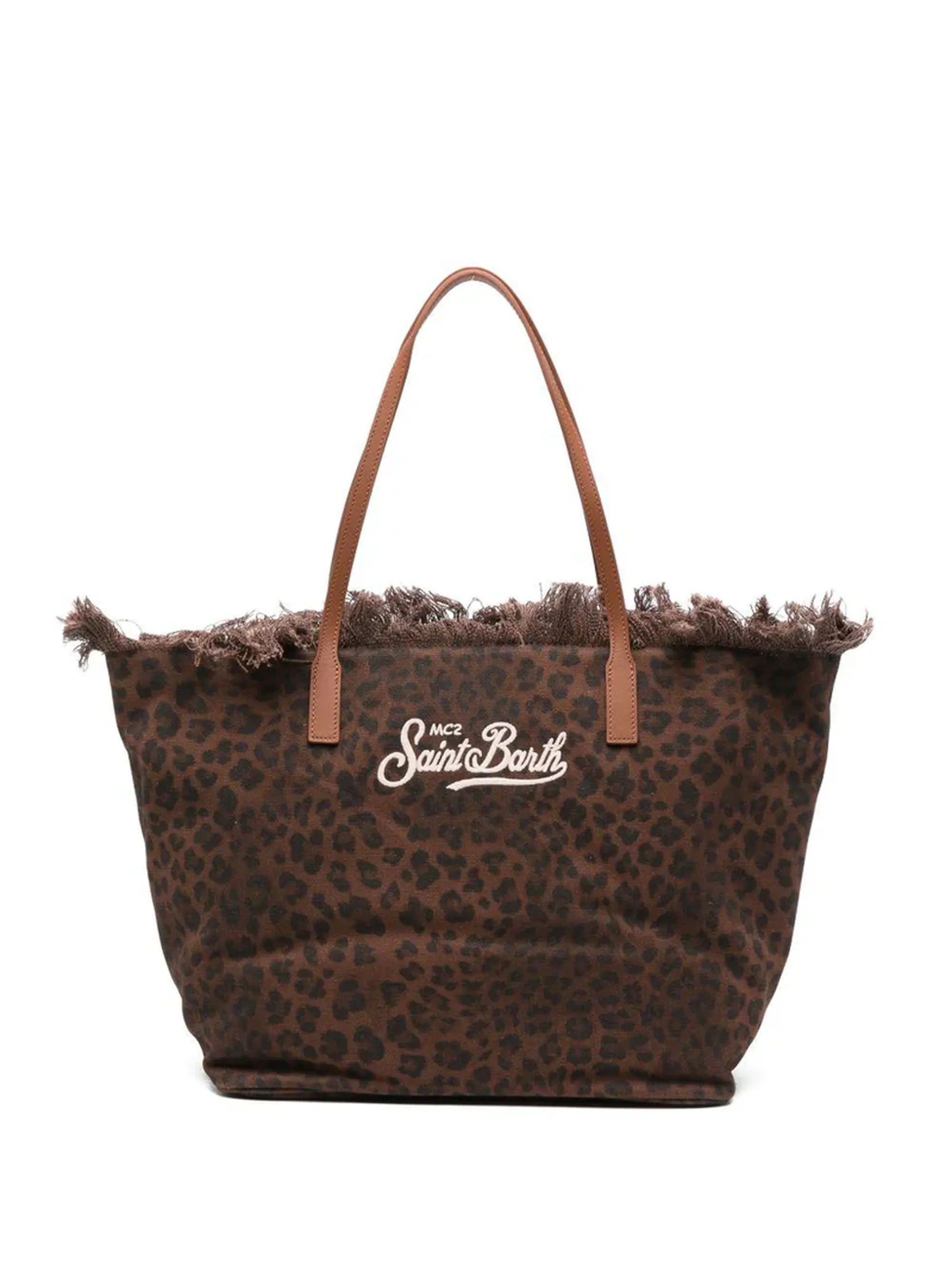 Mc2 Saint Barth B'Borsa City Fringe' Leopard Print Cbf0001-00588L 177994
