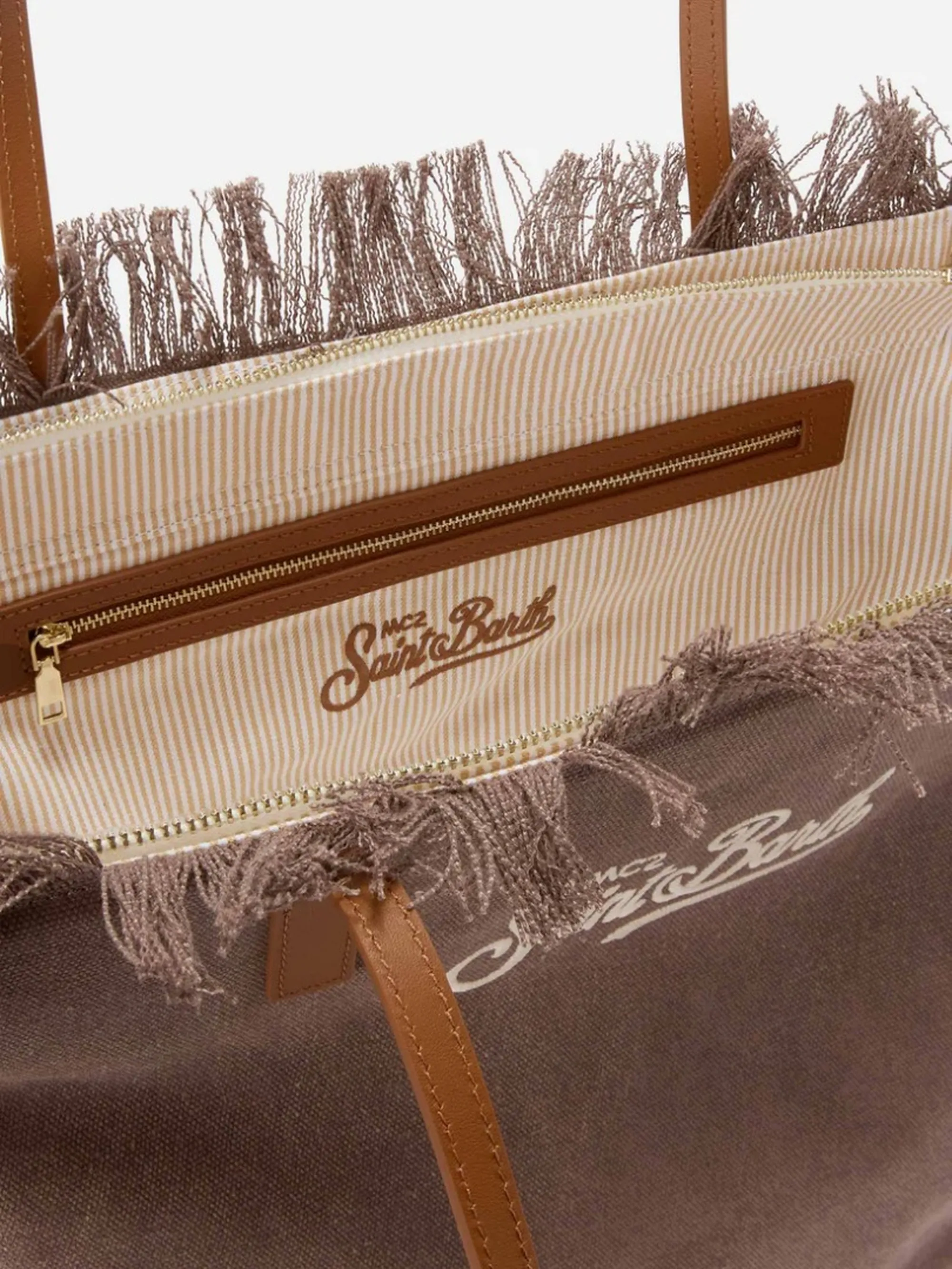 Mc2 Saint Barth B'Borsa City Fringe Canvas' Brown Cbf0001-01742L 178006