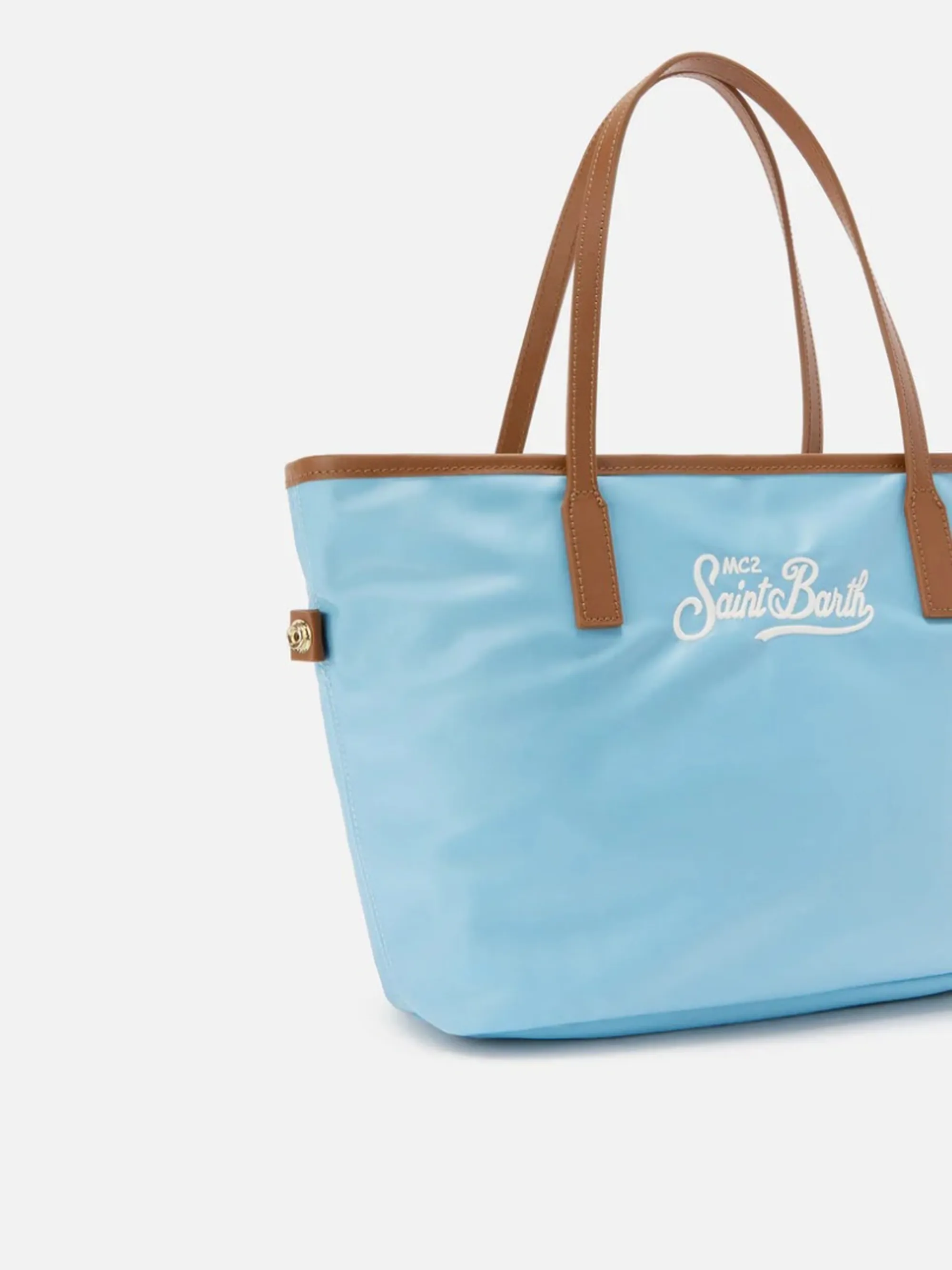 Mc2 Saint Barth B'Borsa City Mid Nylon' Sky Blue Cb0004-01821L 177983