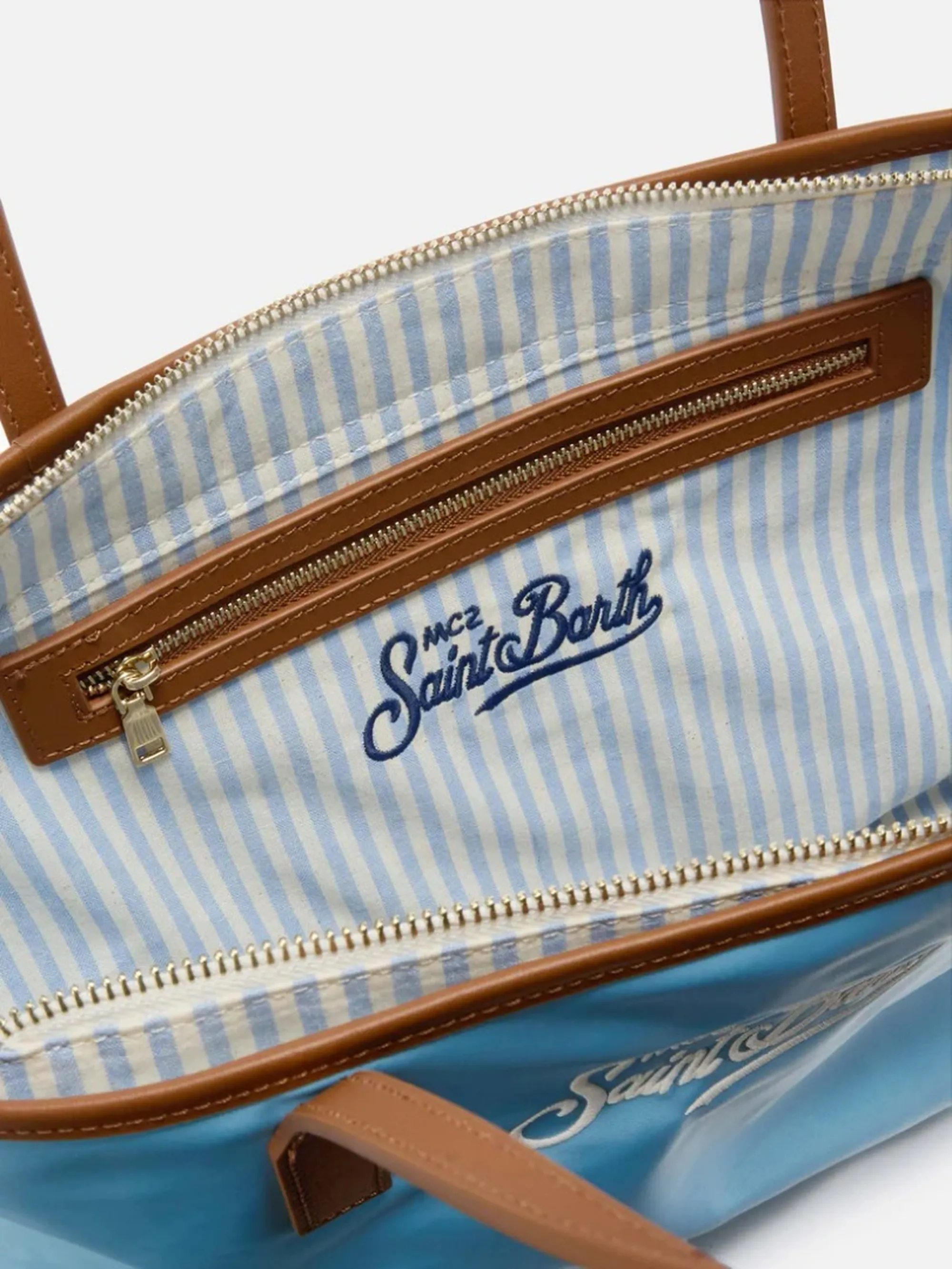 Mc2 Saint Barth B'Borsa City Mid Nylon' Sky Blue Cb0004-01821L 177985