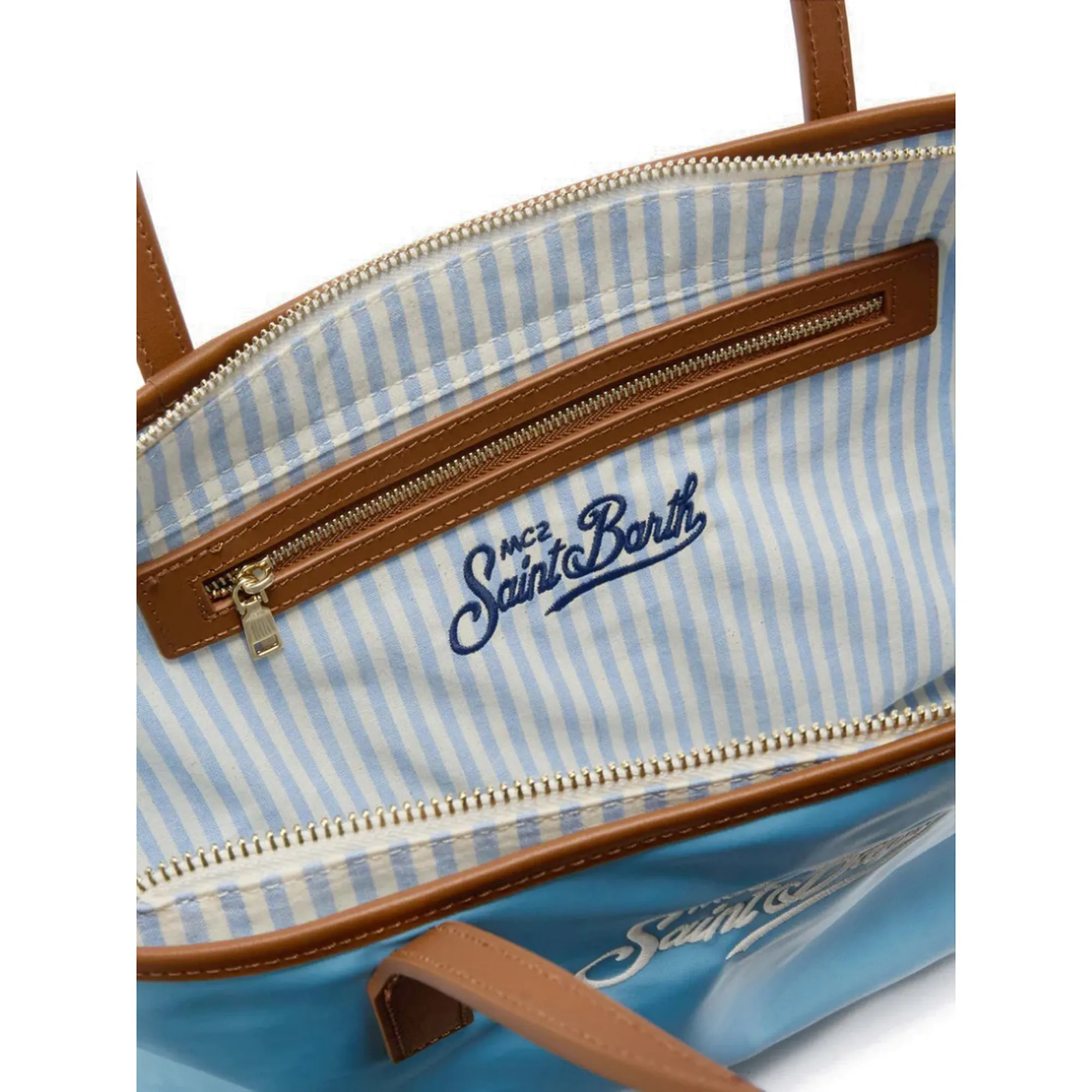 Mc2 Saint Barth Borsa City Mid Nylon Azzurro Cb0004-01821L 178963