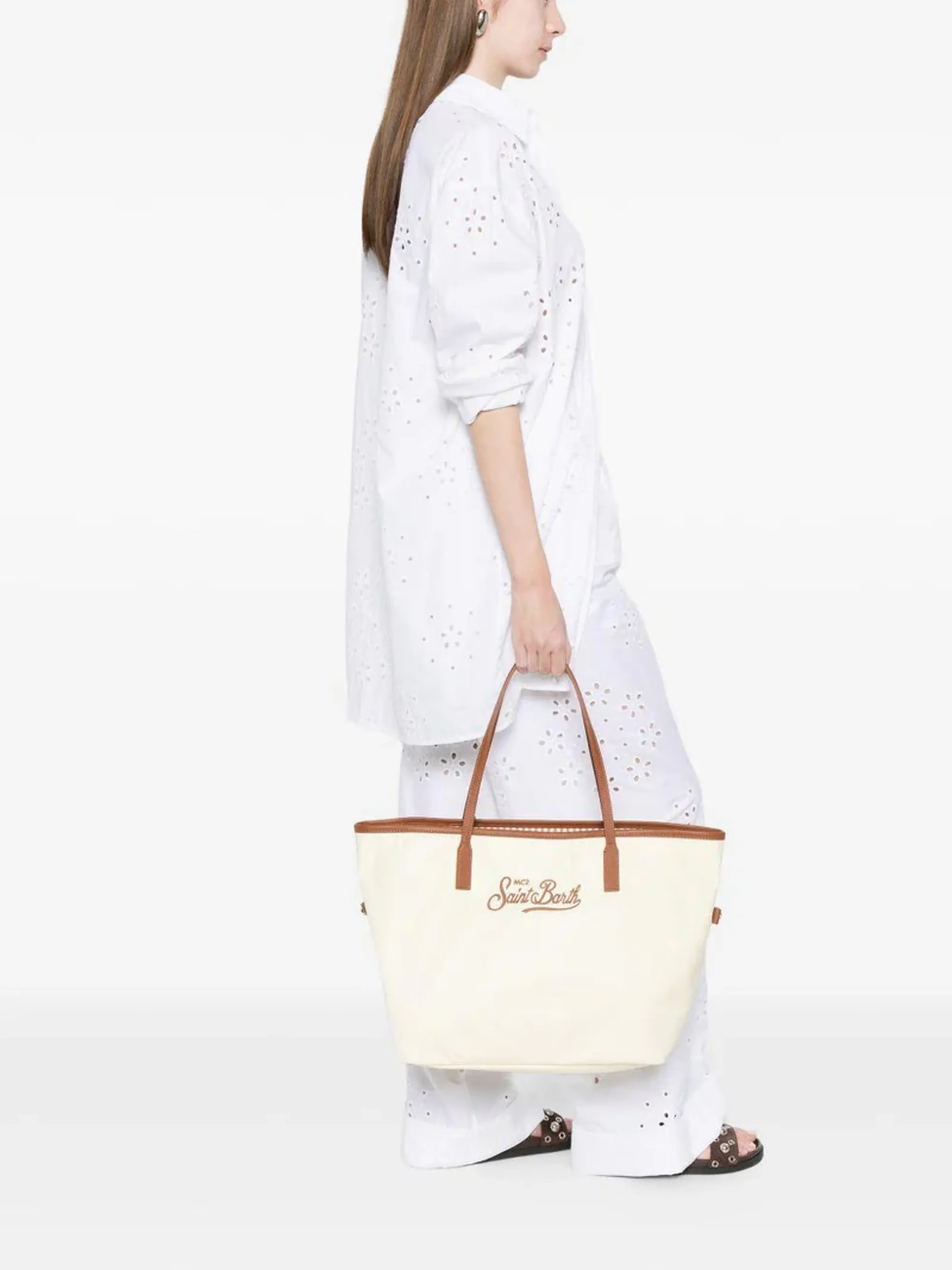 Mc2 Saint Barth B'Borsa City Nylon' White Cb0002-01818L 177971