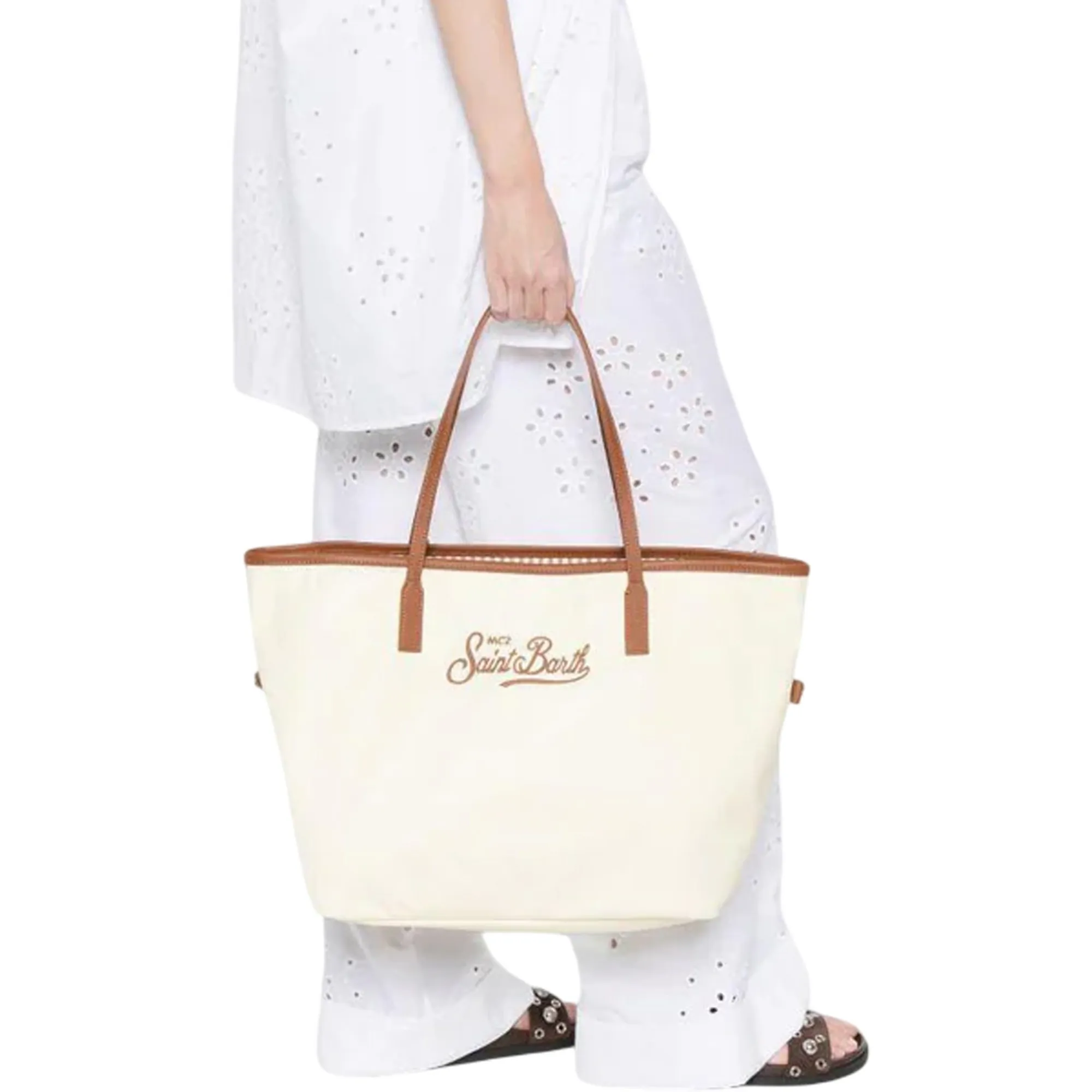 Mc2 Saint Barth Borsa City Nylon Bianco Cb0002-01818L 178978