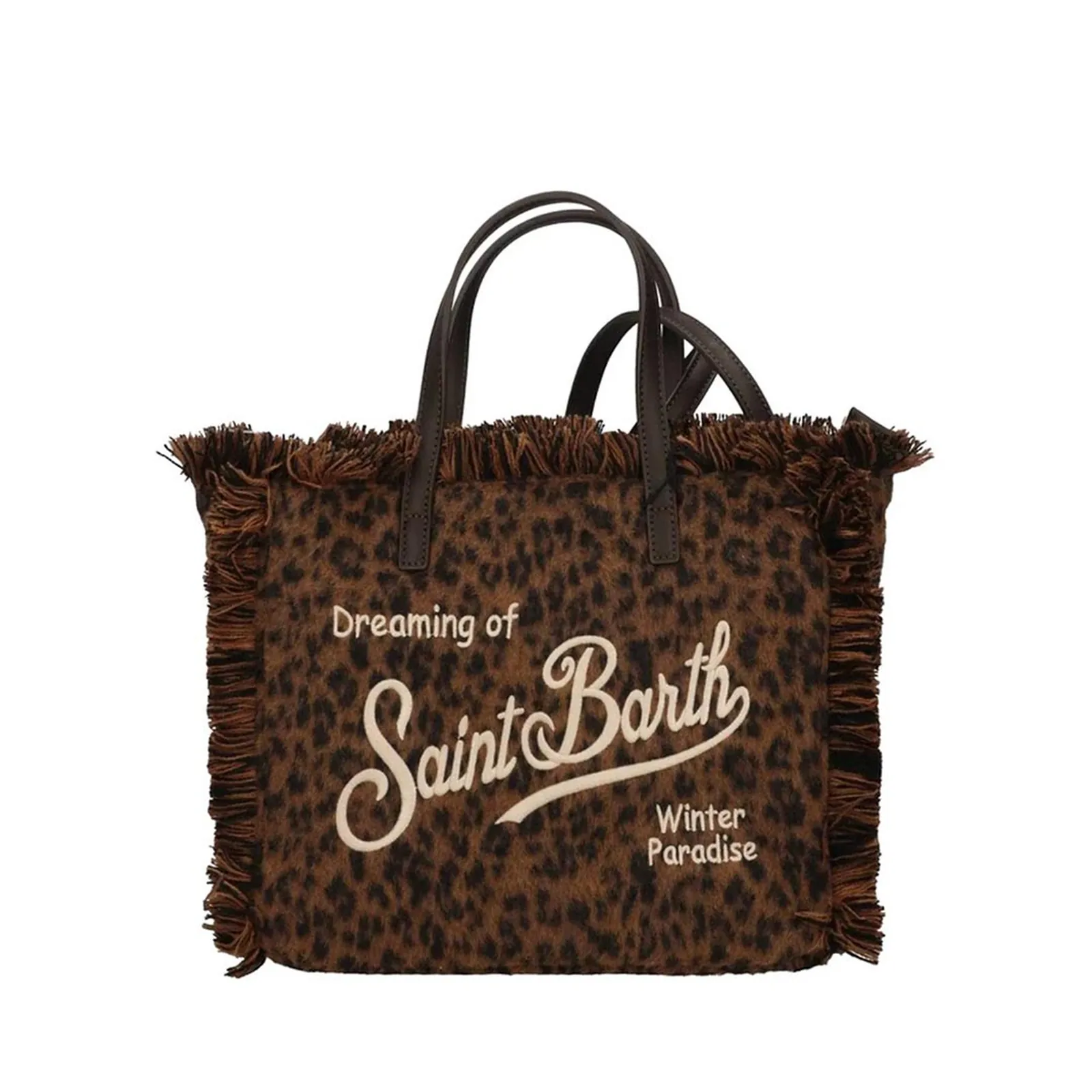 Mc2 Saint Barth Borsa Colette Felt Leopardato Col0046-00212M 195036