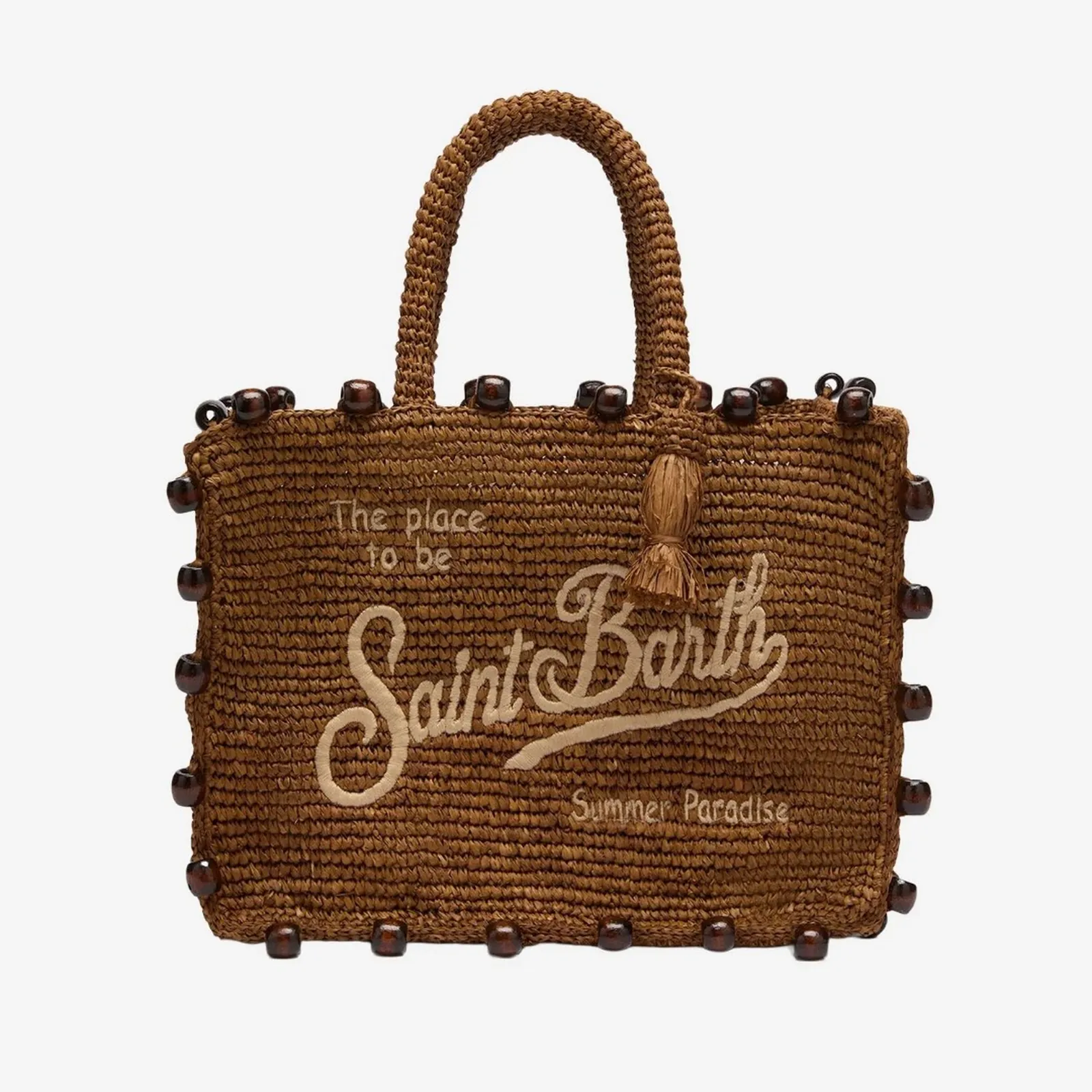 Mc2 Saint Barth Borsa Colette In Raffia Marrone Col0013-09044L 181875