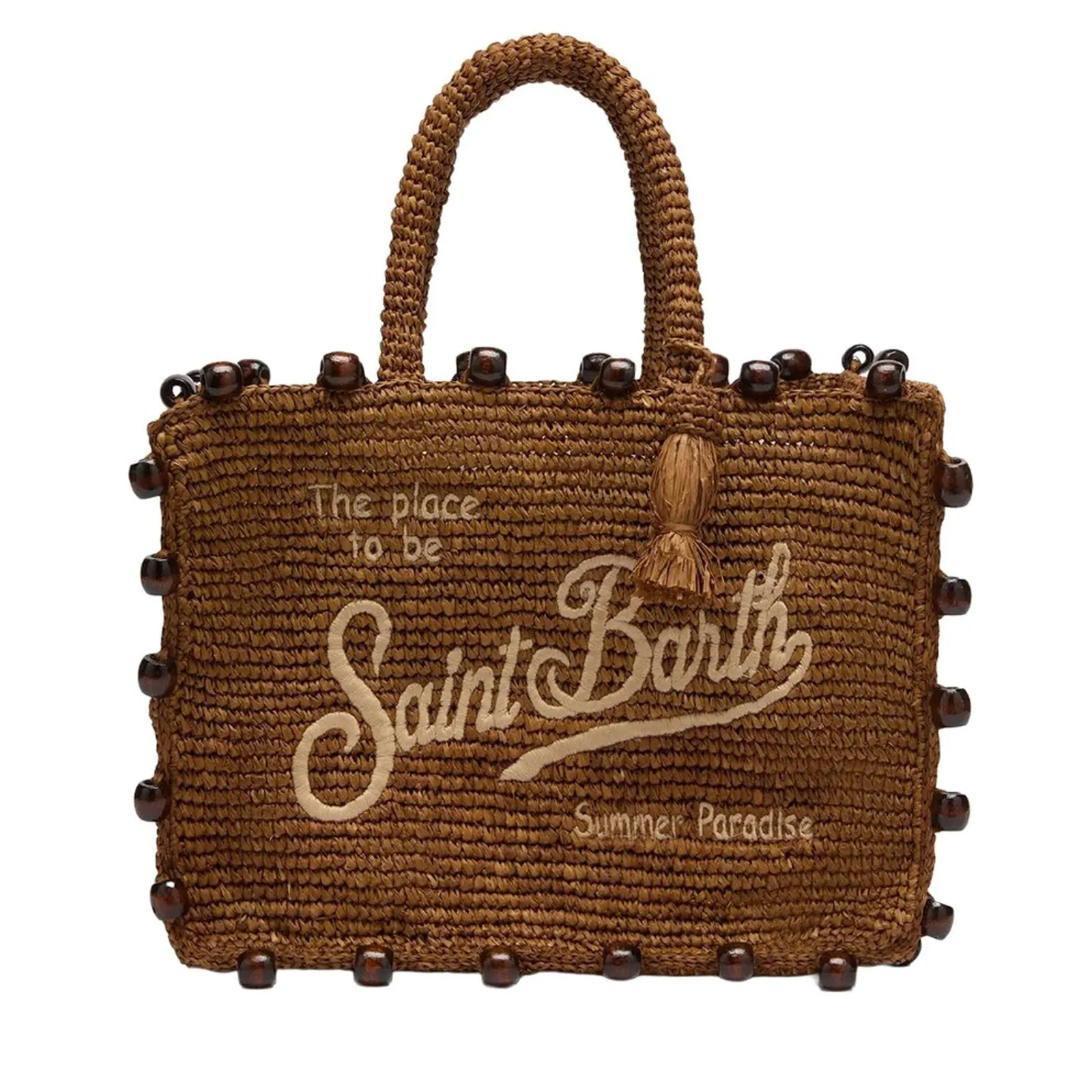 Mc2 Saint Barth Borsa Colette In Raffia Marrone Col0013-09044L 182021